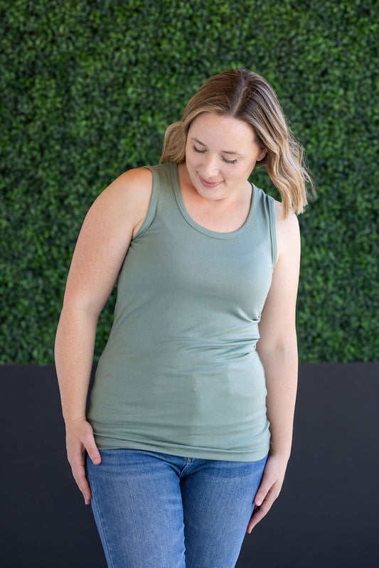 IN STOCK Ava Tank - Sage