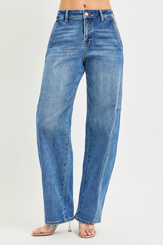 RISEN Slouchy Baggy Jeans by Trendsi