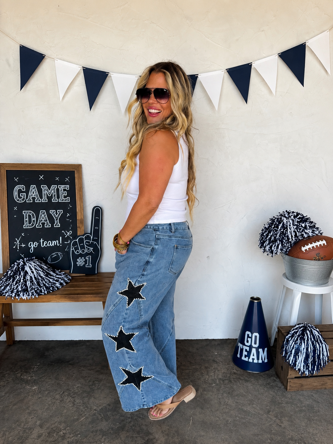 Blakeley Sideline Star Jeans - Preorder by Blakeley