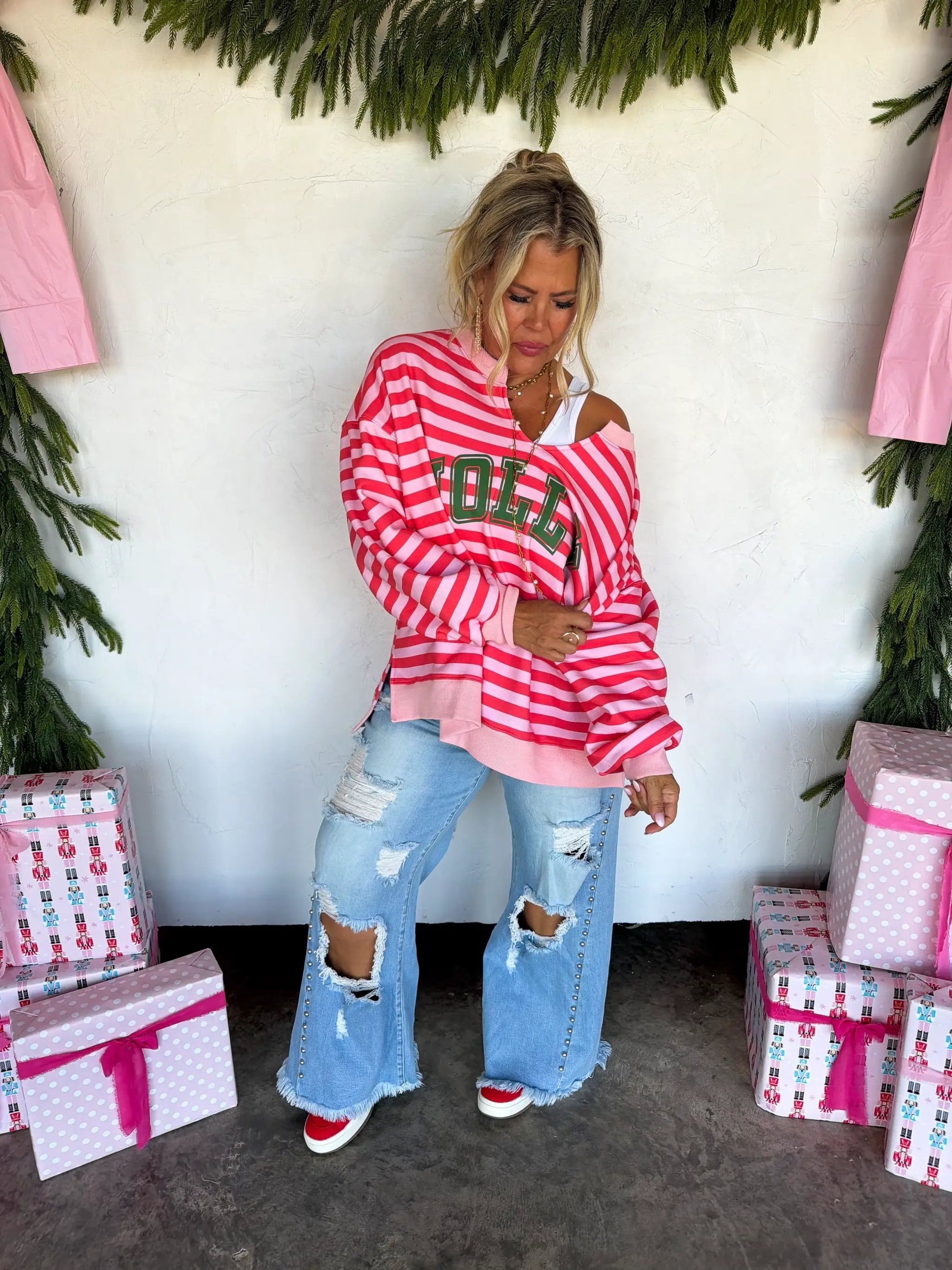 PREORDER- JOLLY & MERRY OVERSIZED PULLOVER by BLAKELEY