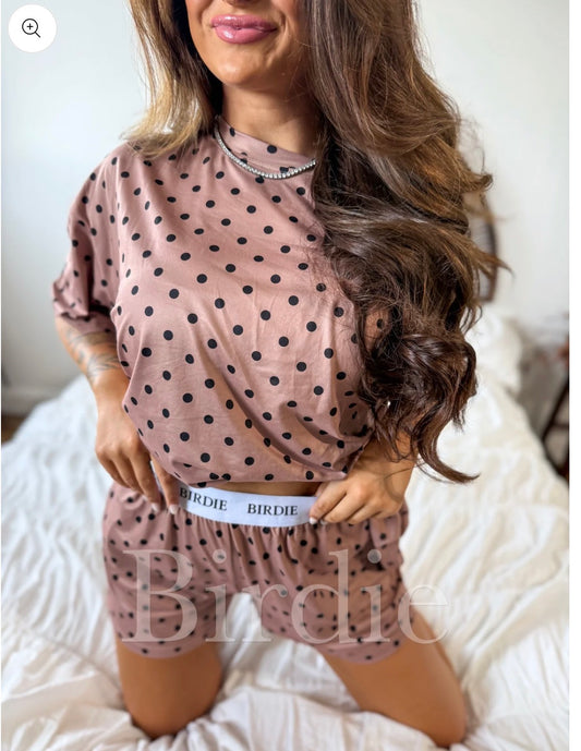 Autumn Sprinkle Boxer and T Lounge Set by Knitted Grace Boutique