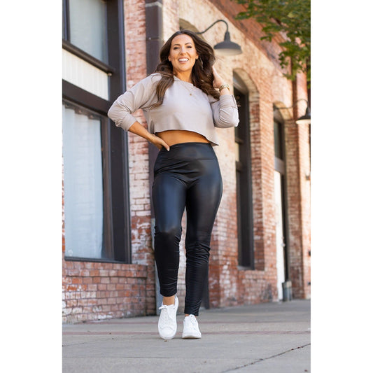 Ready to Ship  | The Farrah High-Waisted Faux Leather Leggings