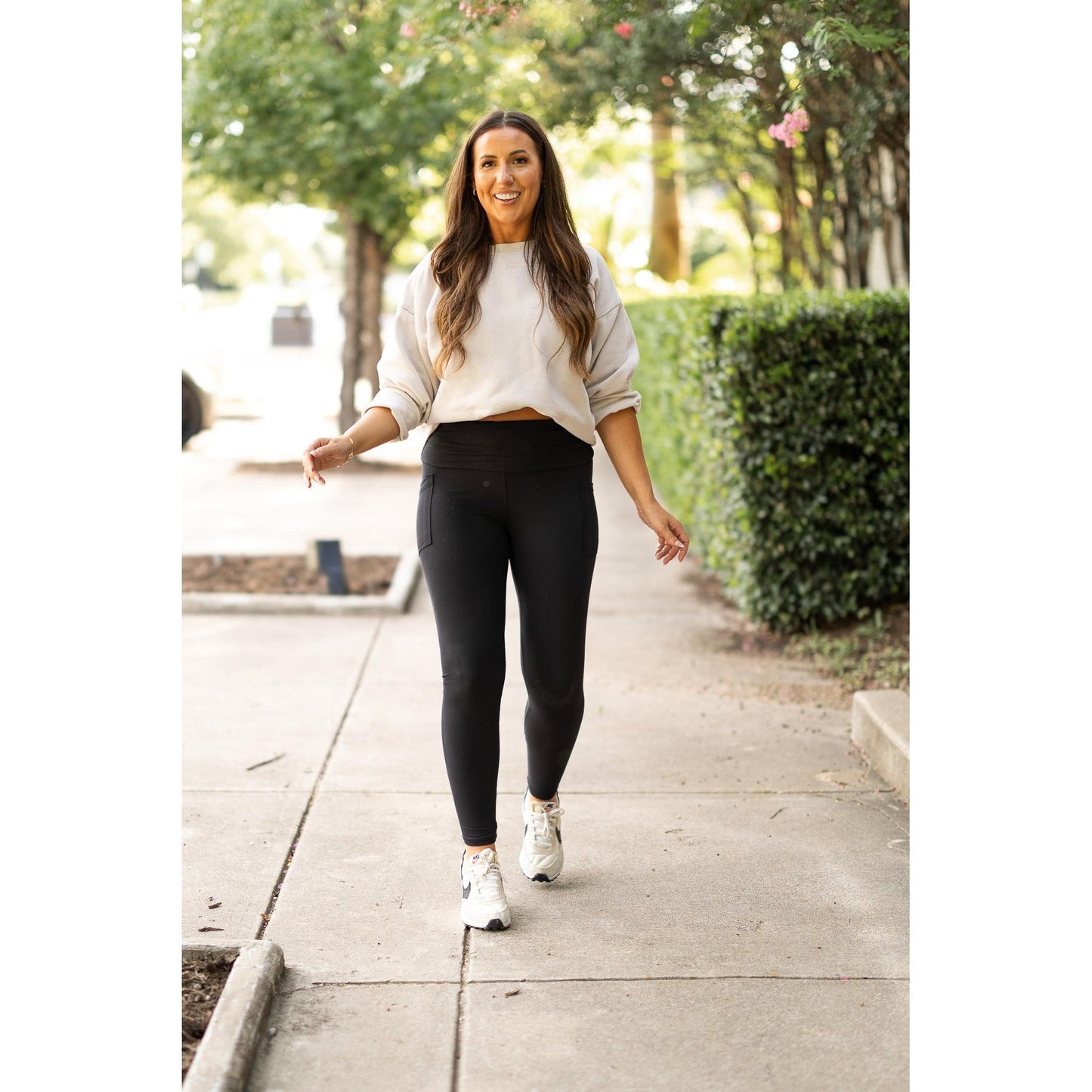 Ready to Ship | The Amber Fold-Over Full Length Leggings