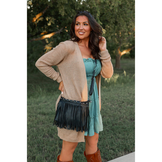 Boho fringe crossbody bag boutique fashion accessory