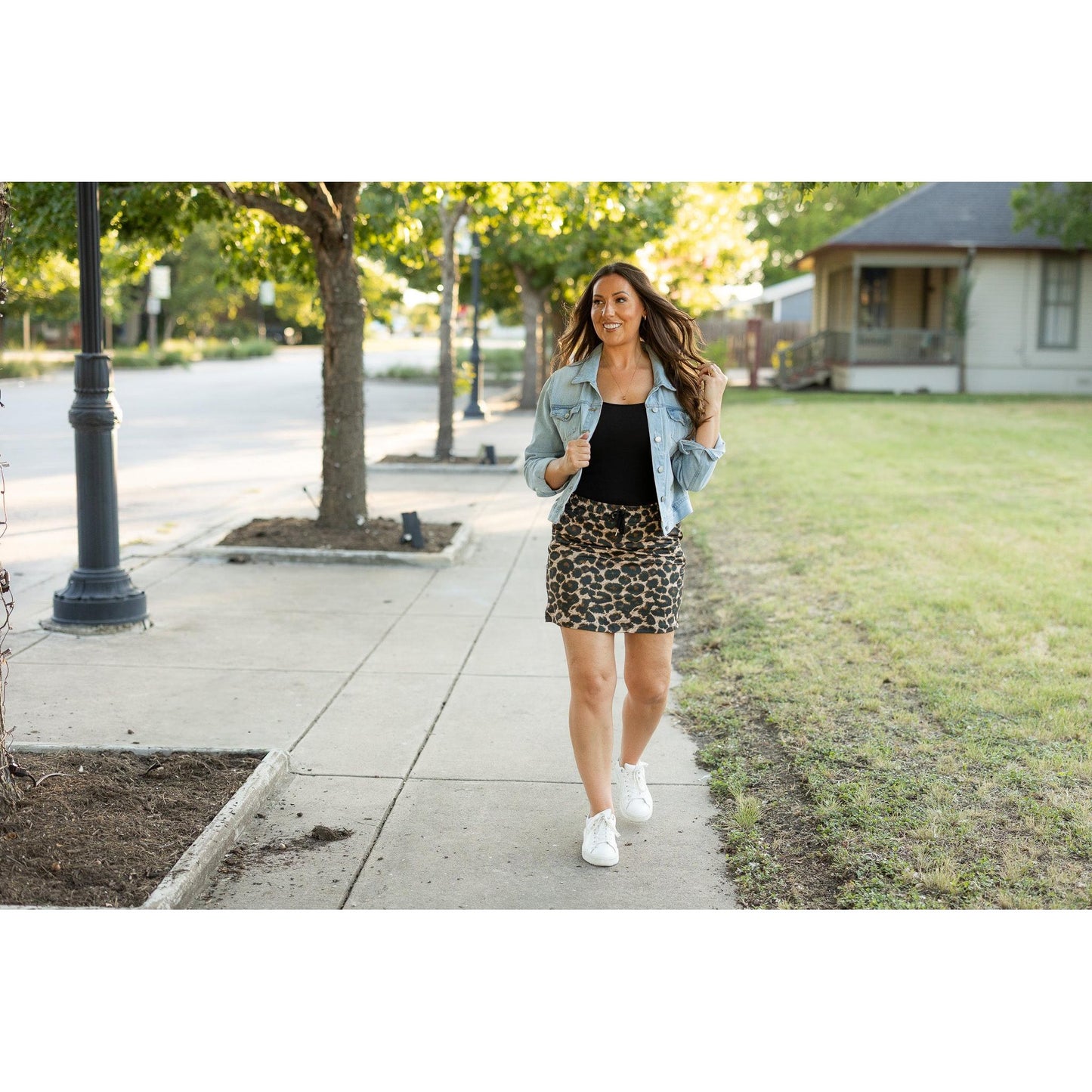 Ready to Ship | The Liana - Leopard 2.0 Jogger Skirt