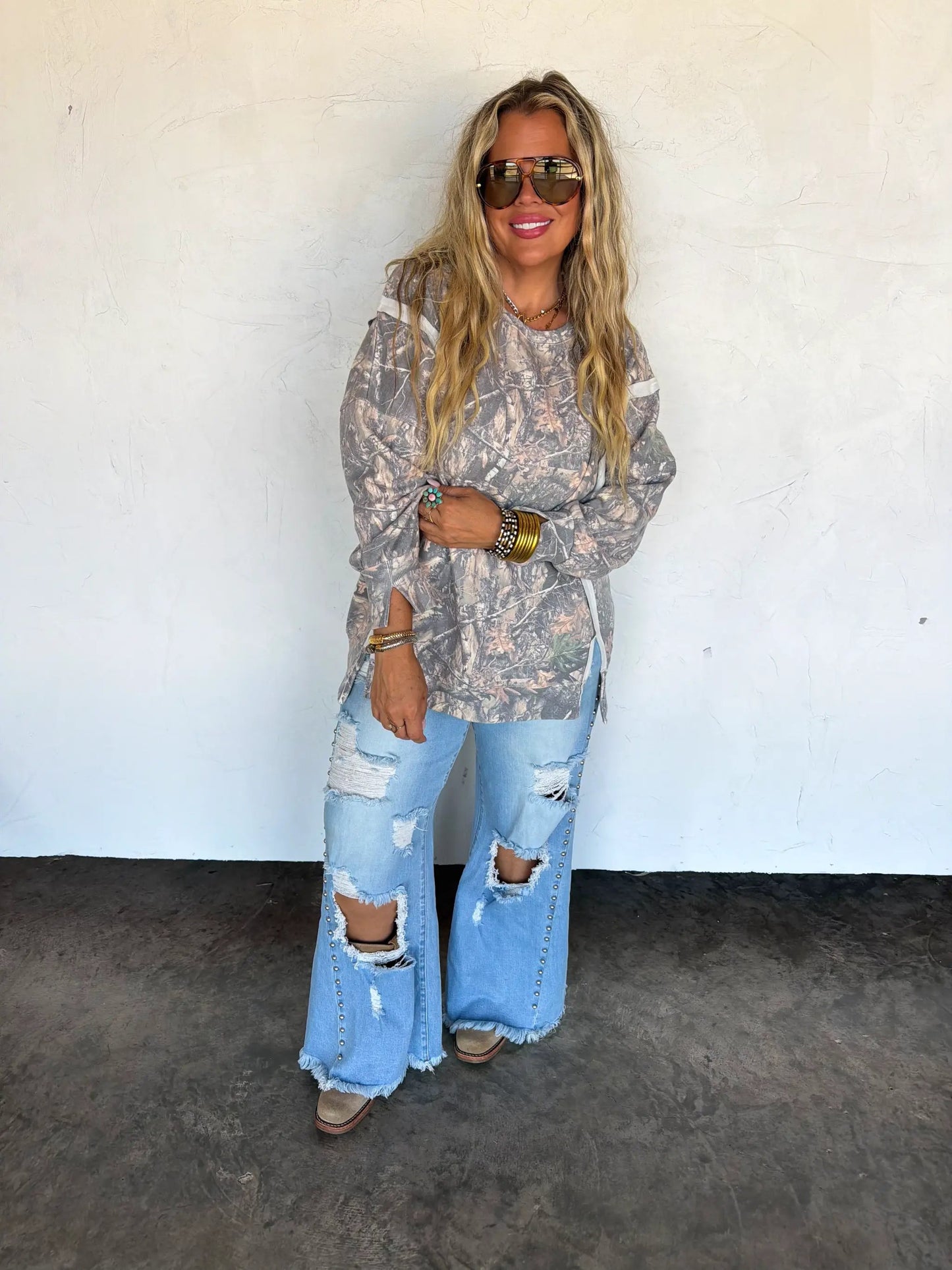 PREORDER- WANDER CAMO CLASSIC CREW PULLOVER by BLAKELEY