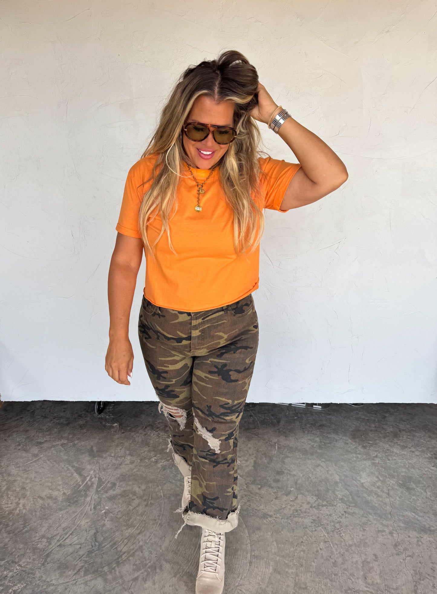 URBAN CAMO DISTRESSED JEAN