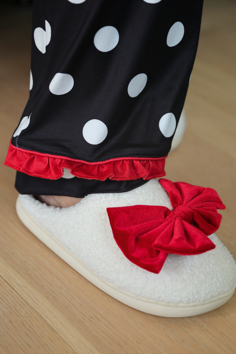 PREORDER-Dotty Darling Polka Dot Ruffle Pajama Set