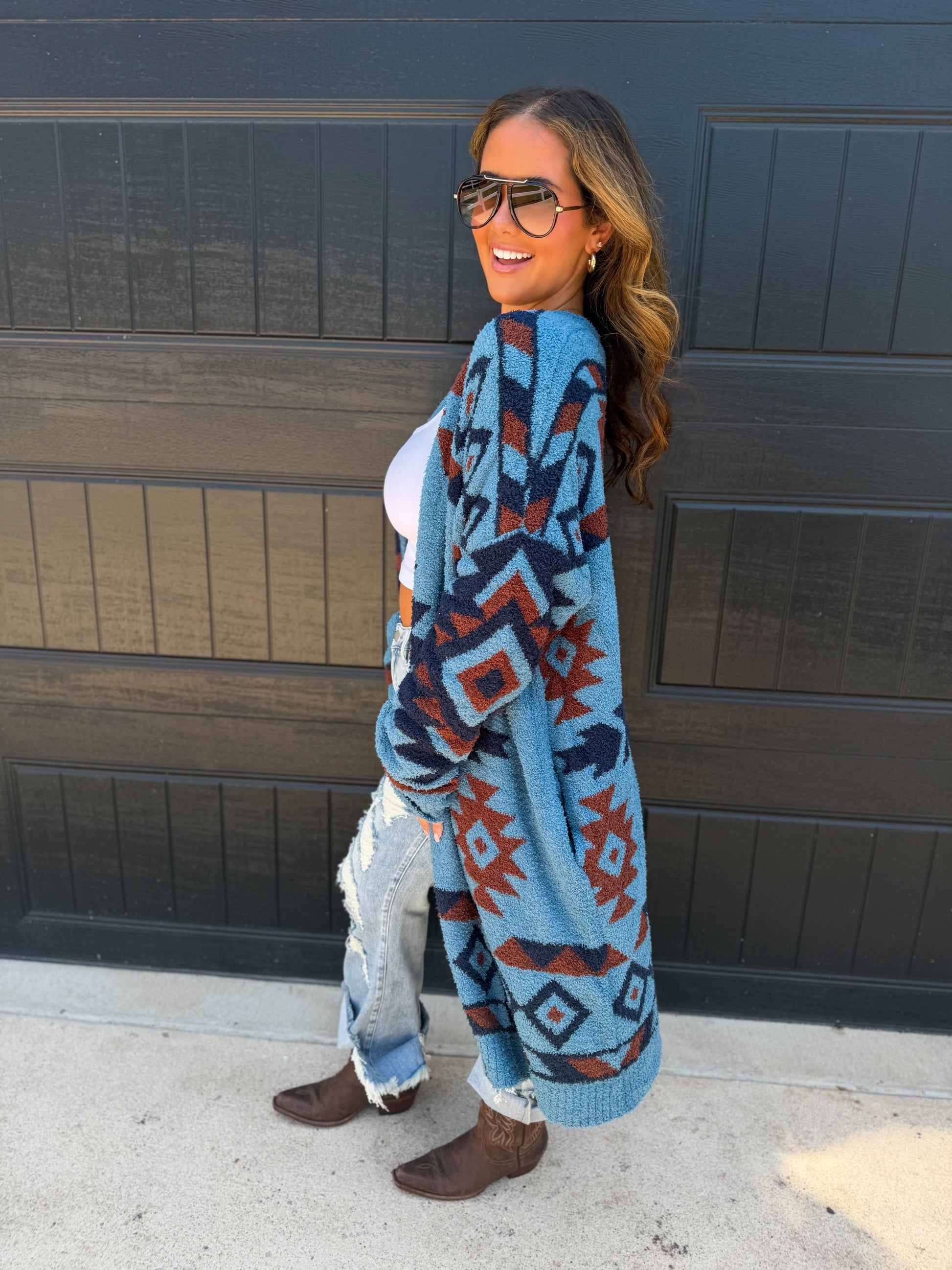 PREORDER- TRADING POST CLOUD CARDIGAN by BLAKELEY