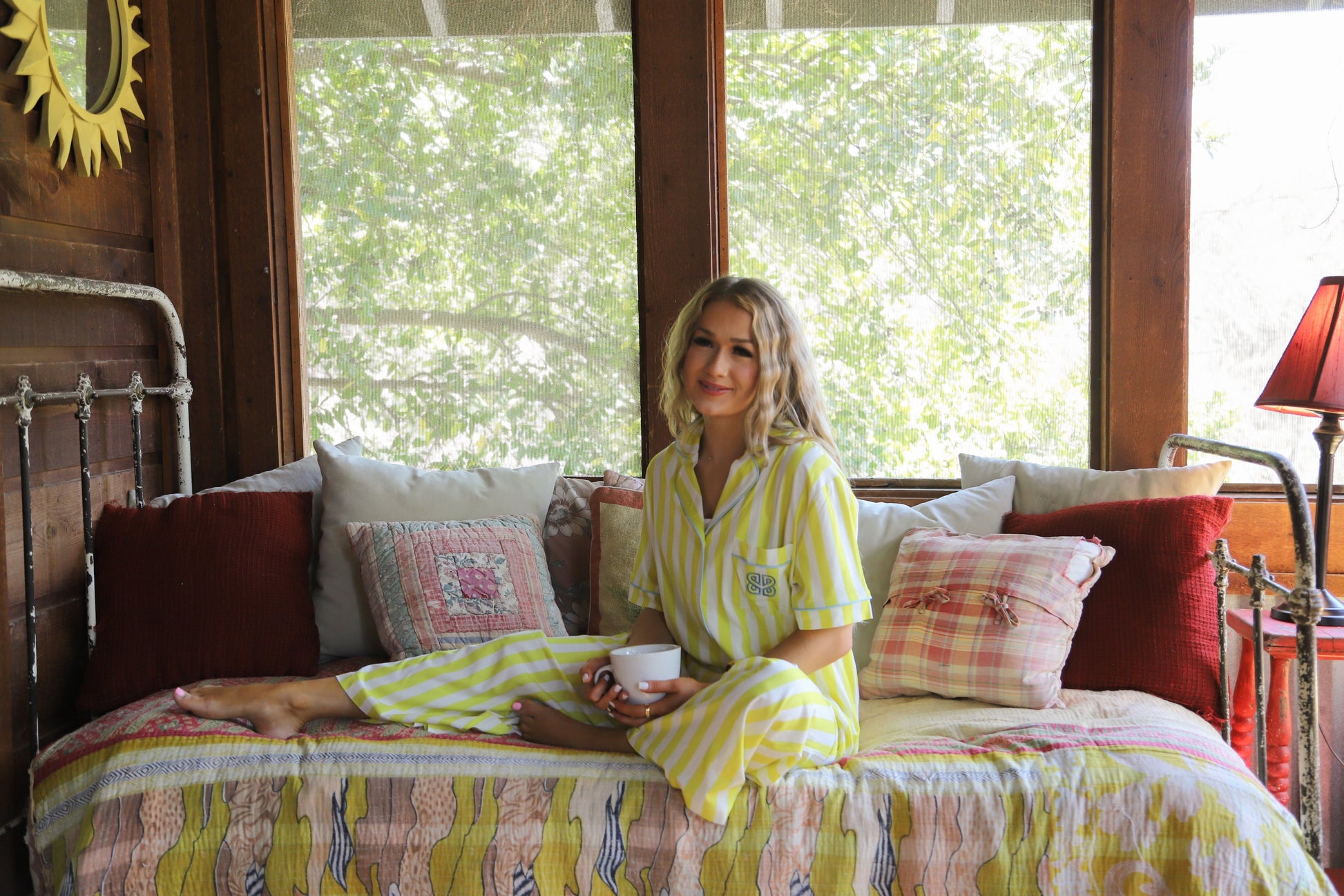 PREORDER- SUNRISE & COFFEE LUXE PJ SET