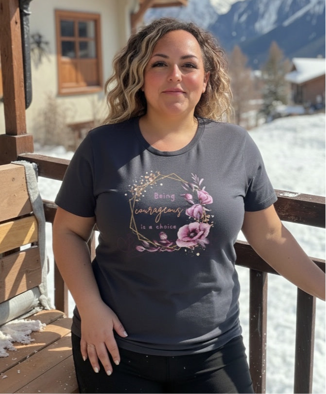 Being Courageous Is a Choice Ladies' Relaxed Jersey Short-Sleeve T-Shirt