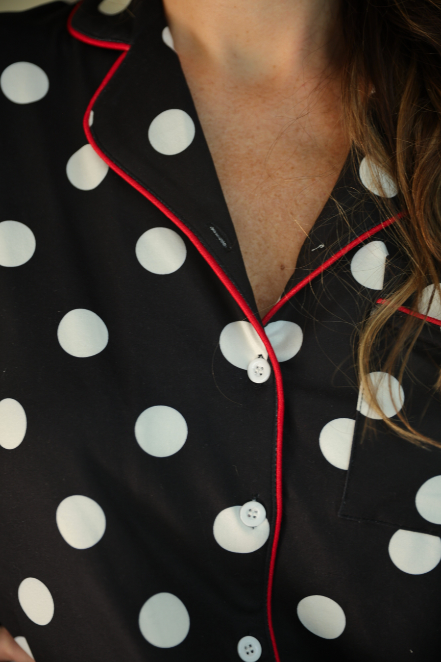 PREORDER-Dotty Darling Polka Dot Ruffle Pajama Set