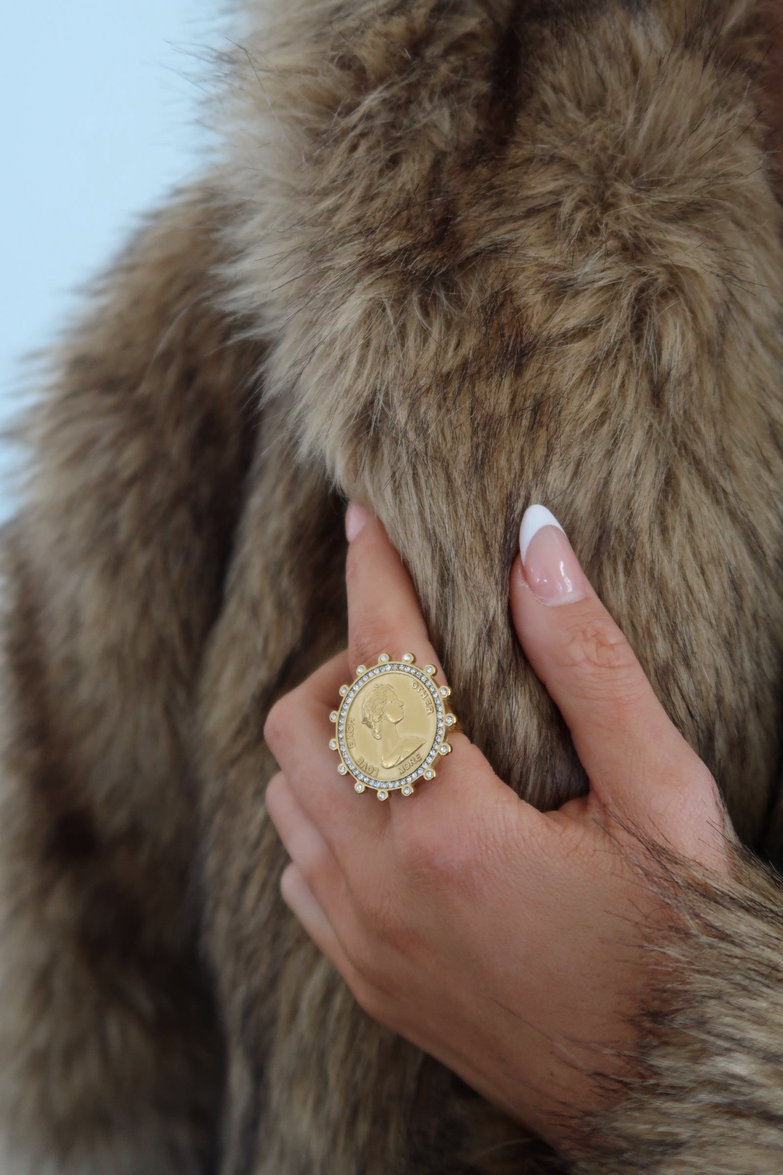BLING COIN RING by Chansuttpearls