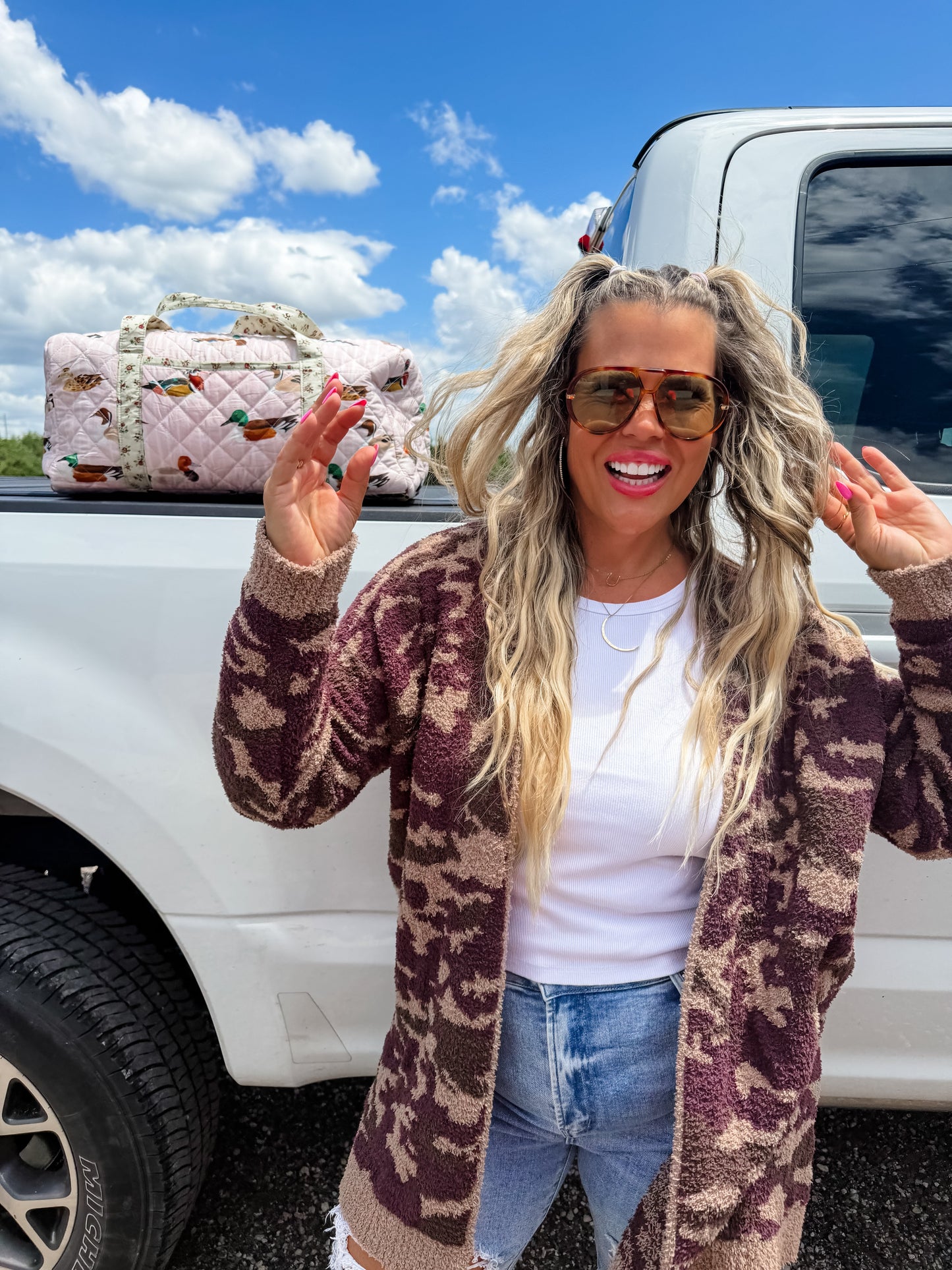 CAMO CLOUD CARDIGAN by Blakeley