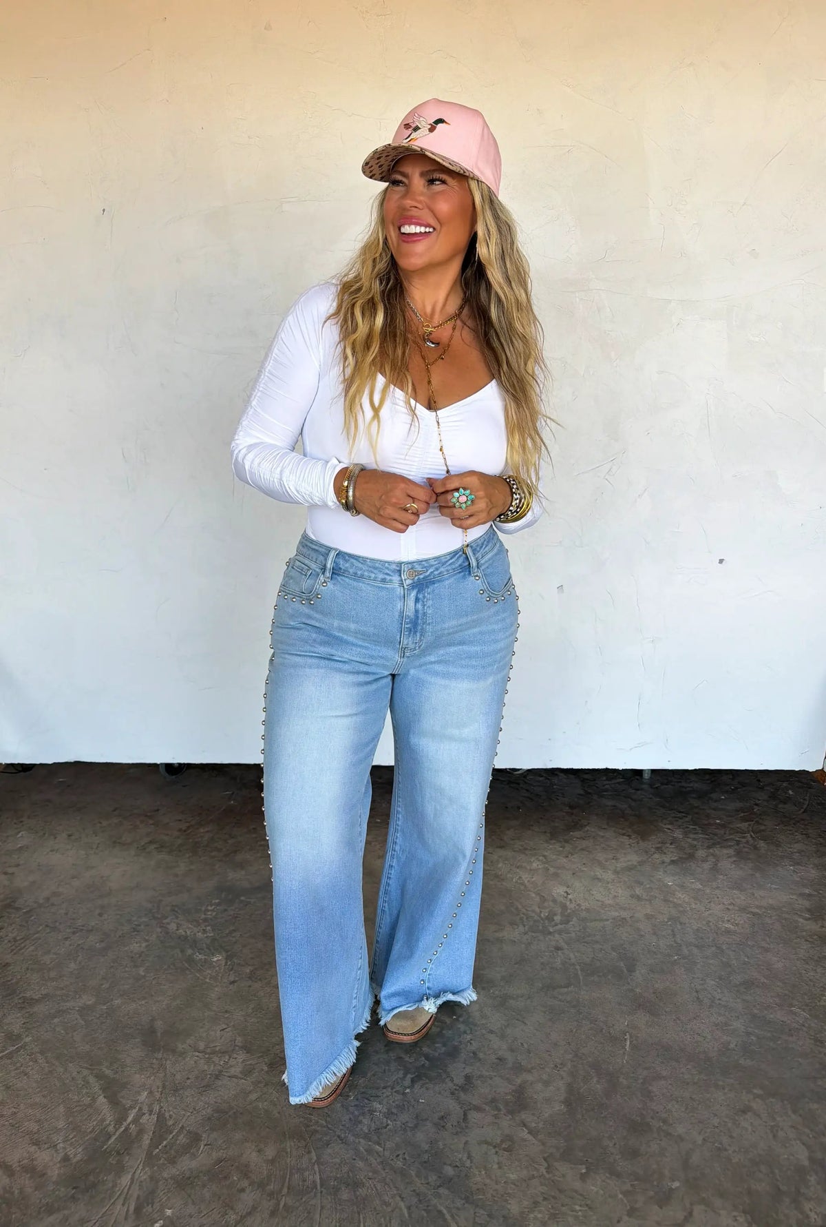 PREORDER- OFF THE GRID STUDDED JEANS by BLAKELEY