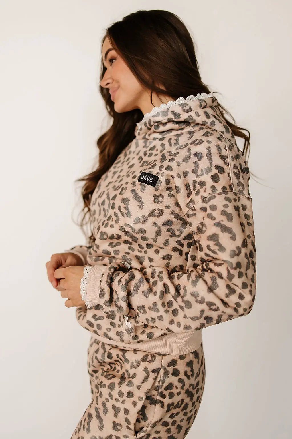 Comfort Zone Hoodie - Leopard Lace by Ampersand Avenue