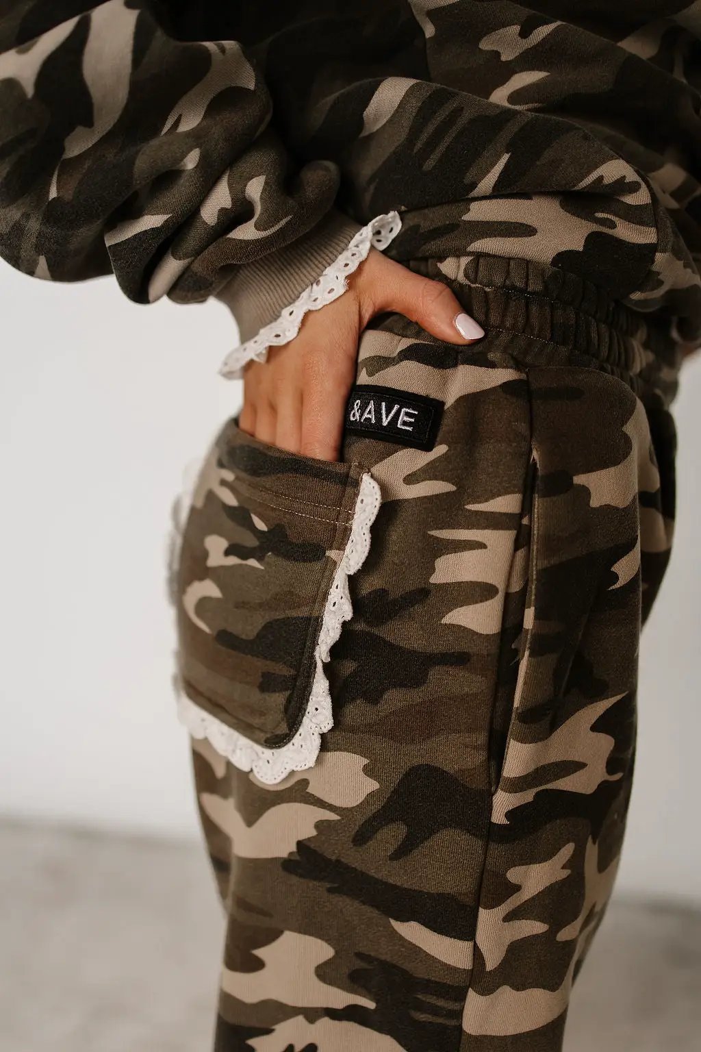 Comfort Zone Joggers - Camo Lace by Ampersand Avenue