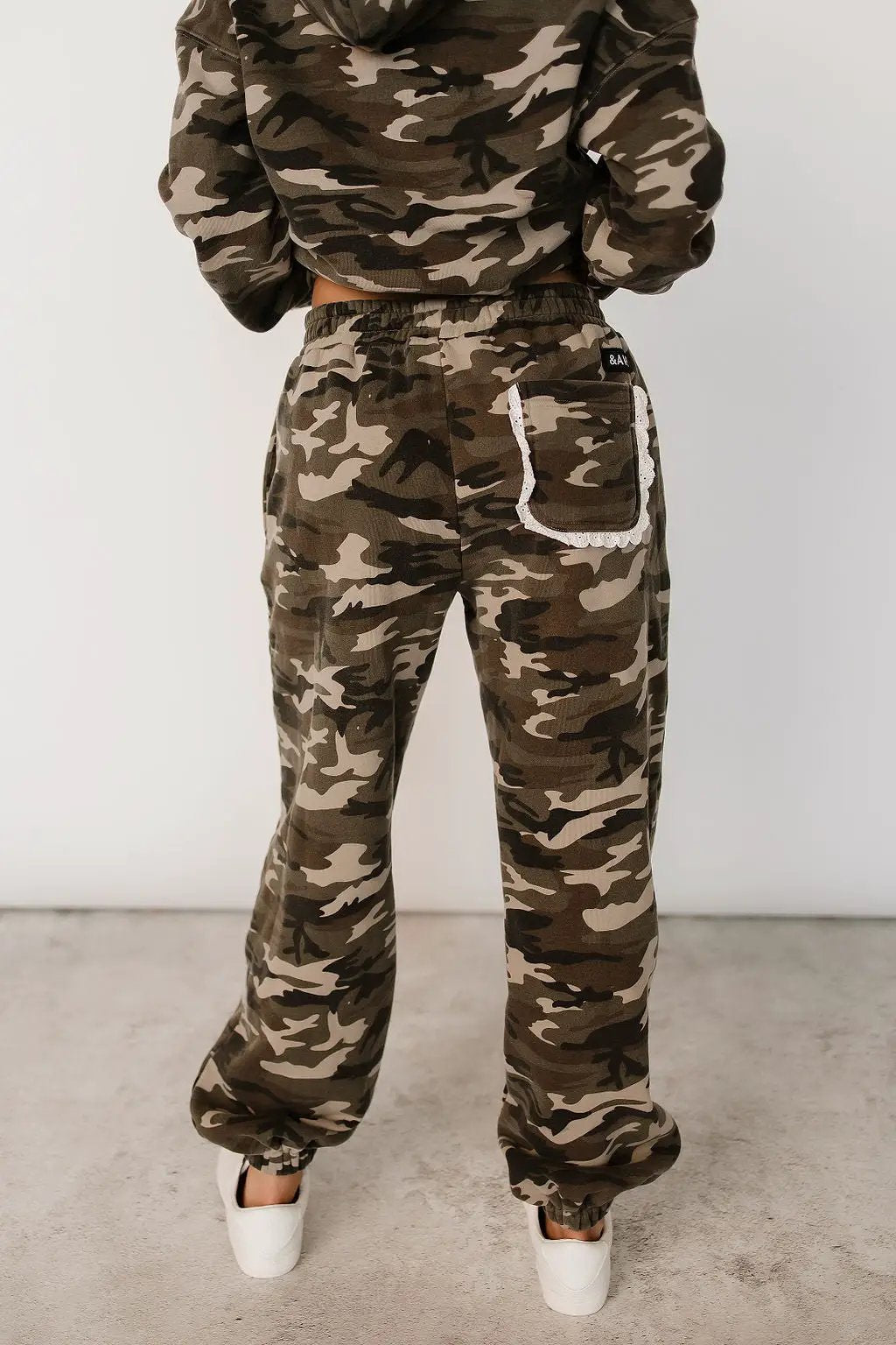 Comfort Zone Joggers - Camo Lace by Ampersand Avenue