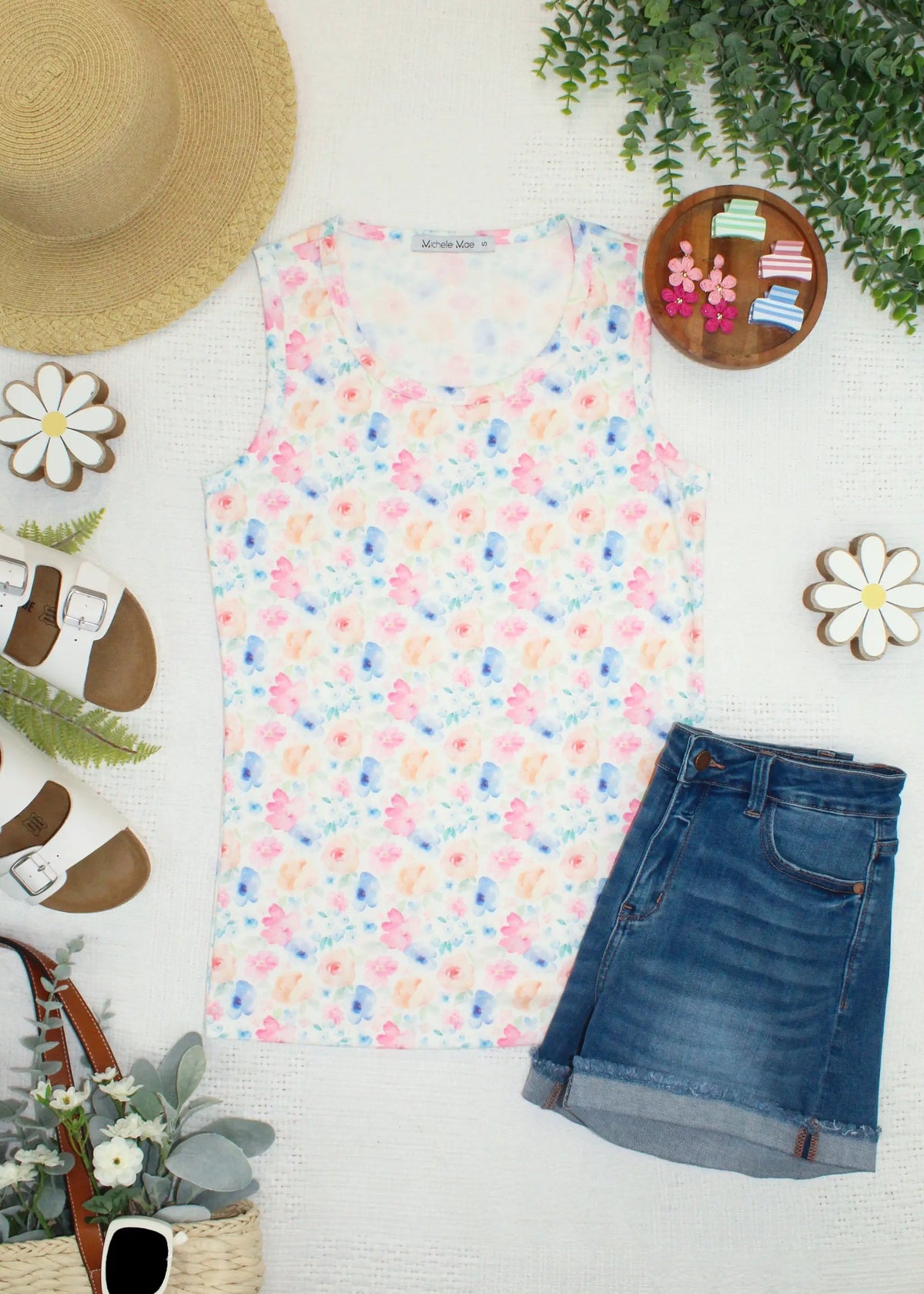 IN STOCK Ava Tank - Petal Gardens FINAL SALE by Michelle Mae