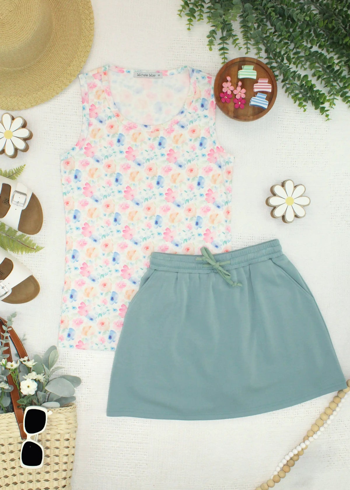 IN STOCK Ava Tank - Petal Gardens FINAL SALE by Michelle Mae