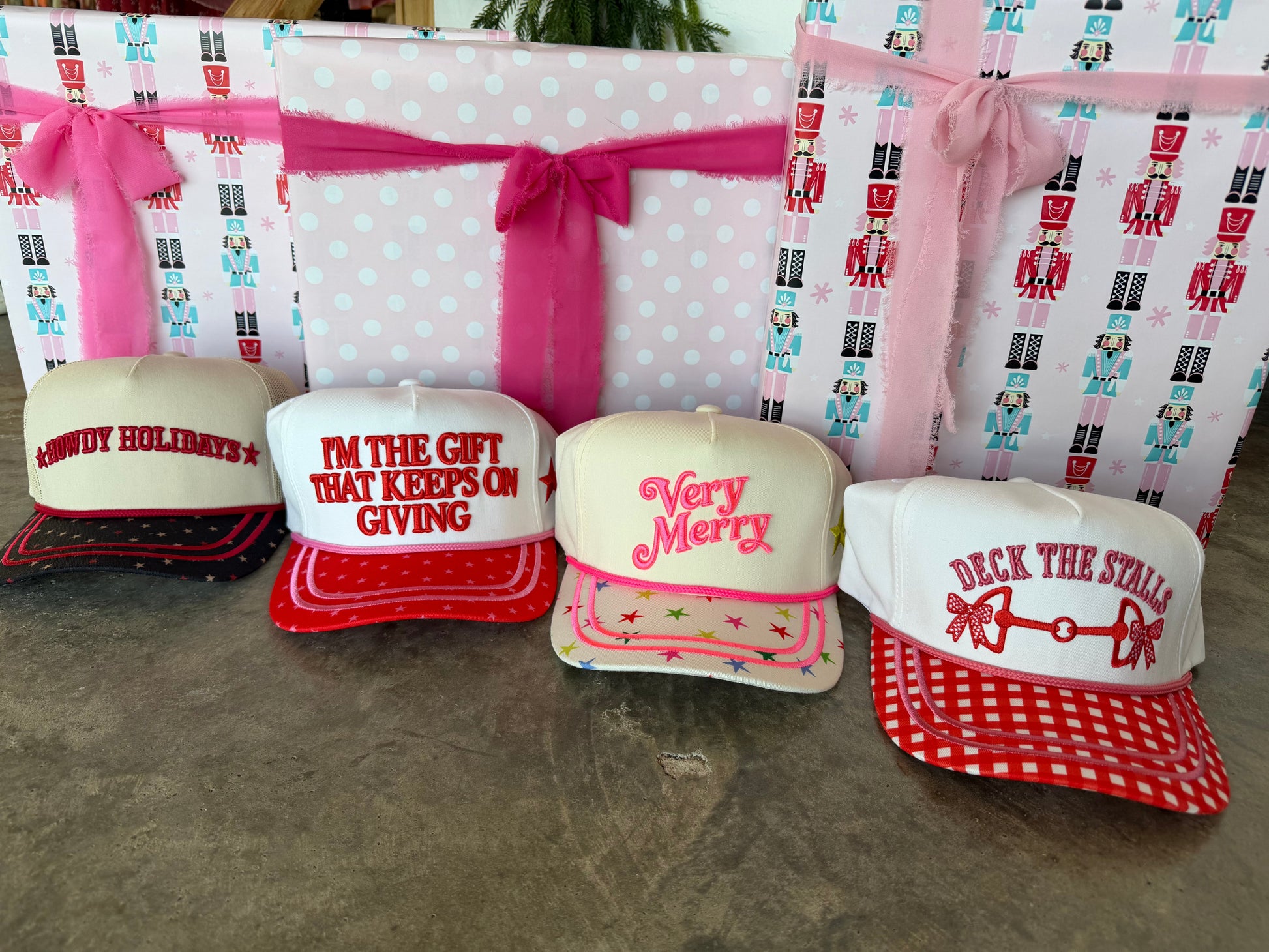 PREORDER- HOLIDAY HOTTIE TRUCKER HATS by BLAKELEY
