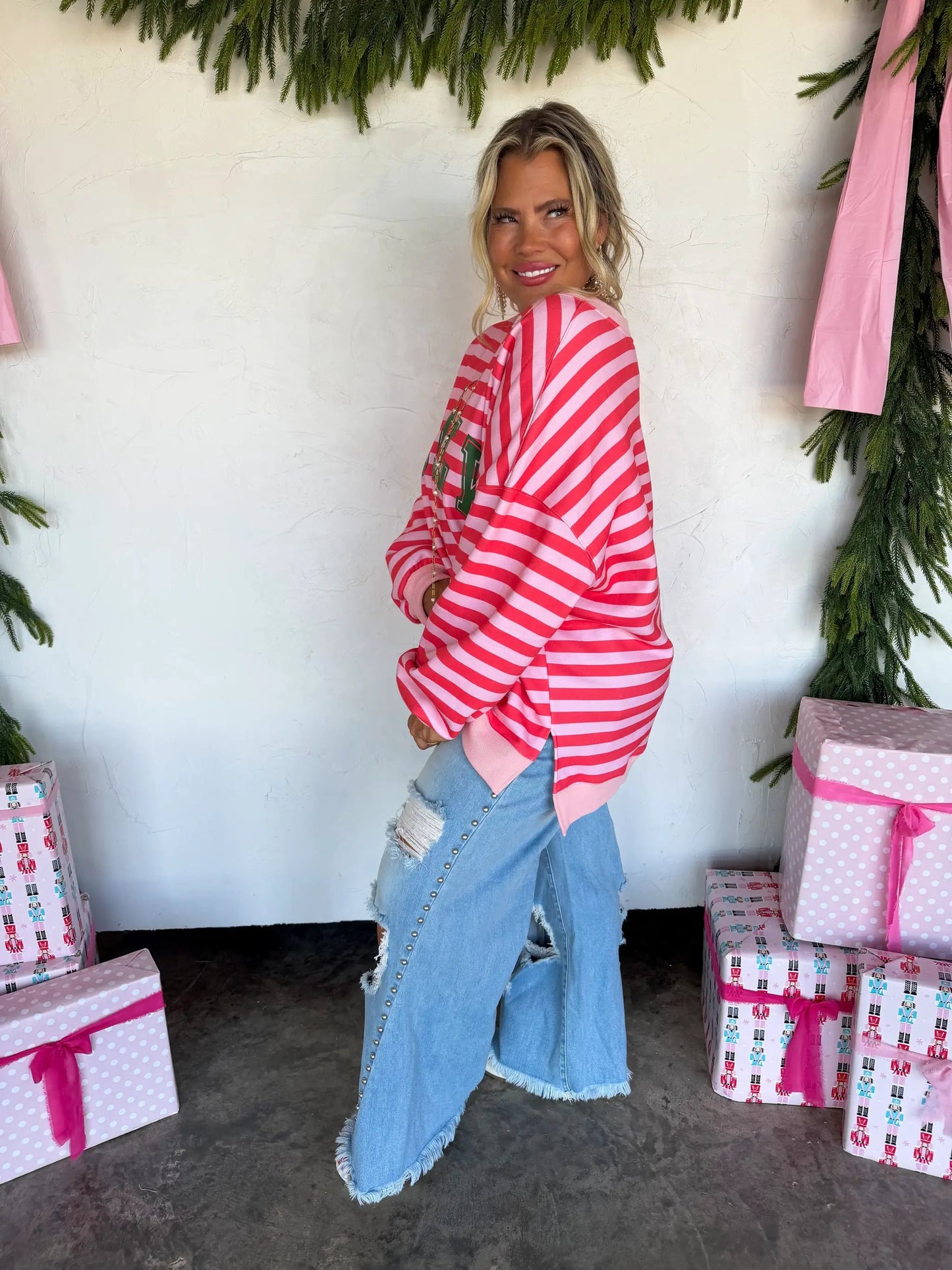 PREORDER- JOLLY & MERRY OVERSIZED PULLOVER by BLAKELEY