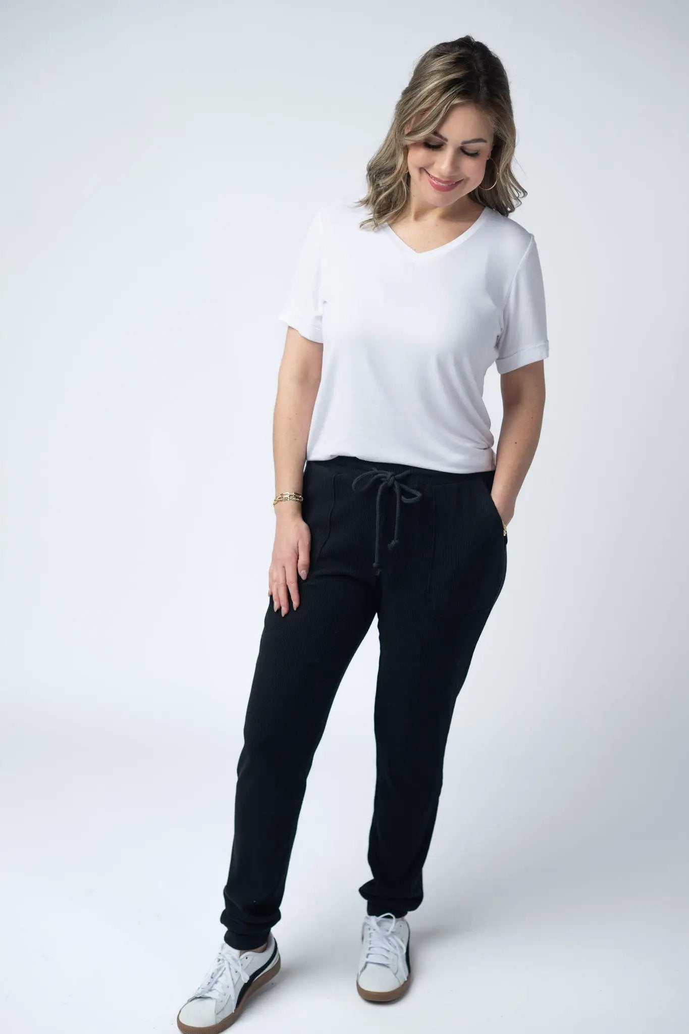 IN STOCK Corrine Joggers - Black by Michelle Mae