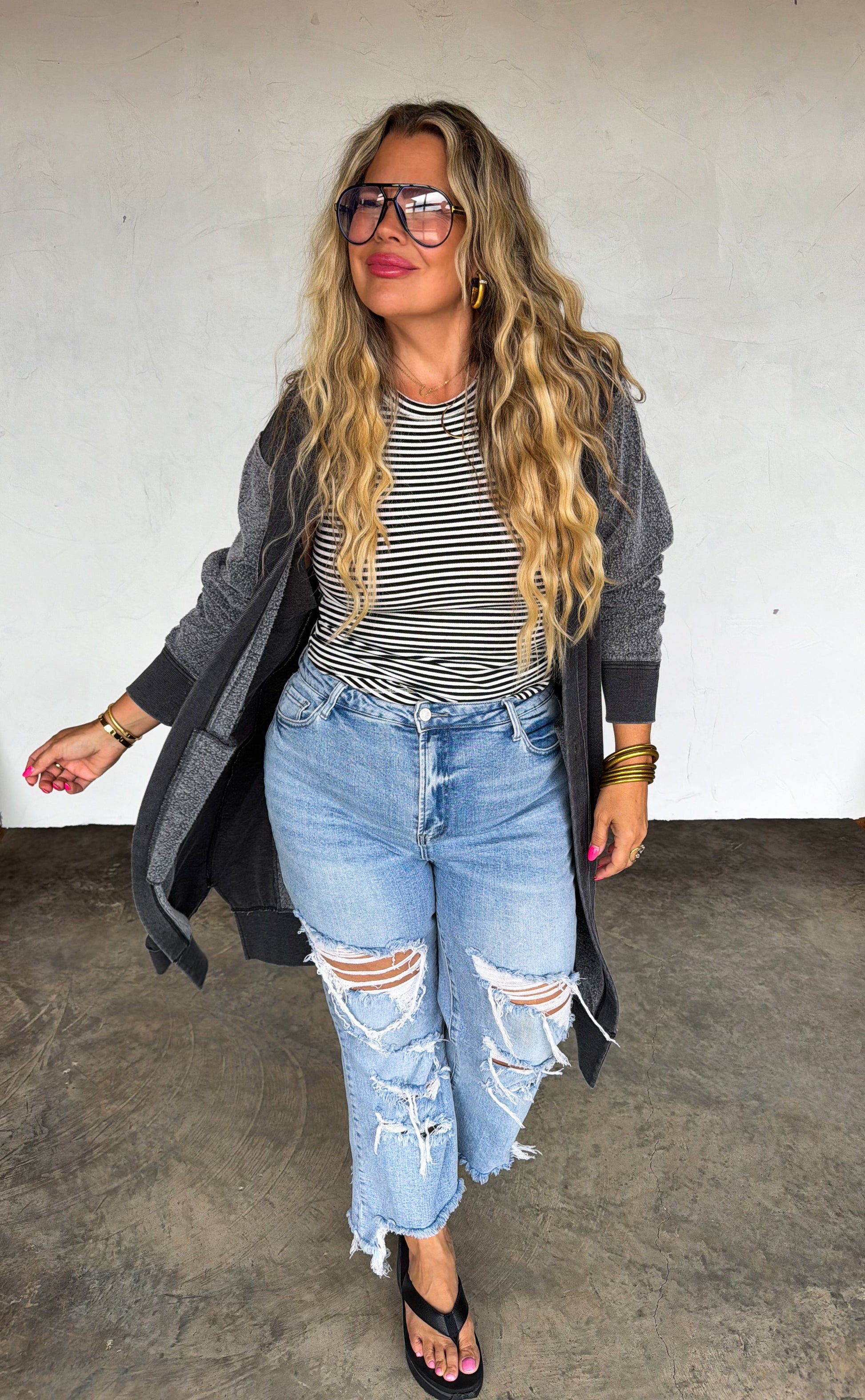 Blakeley Urban Distressed Crop Jean - Preorder by Blakeley