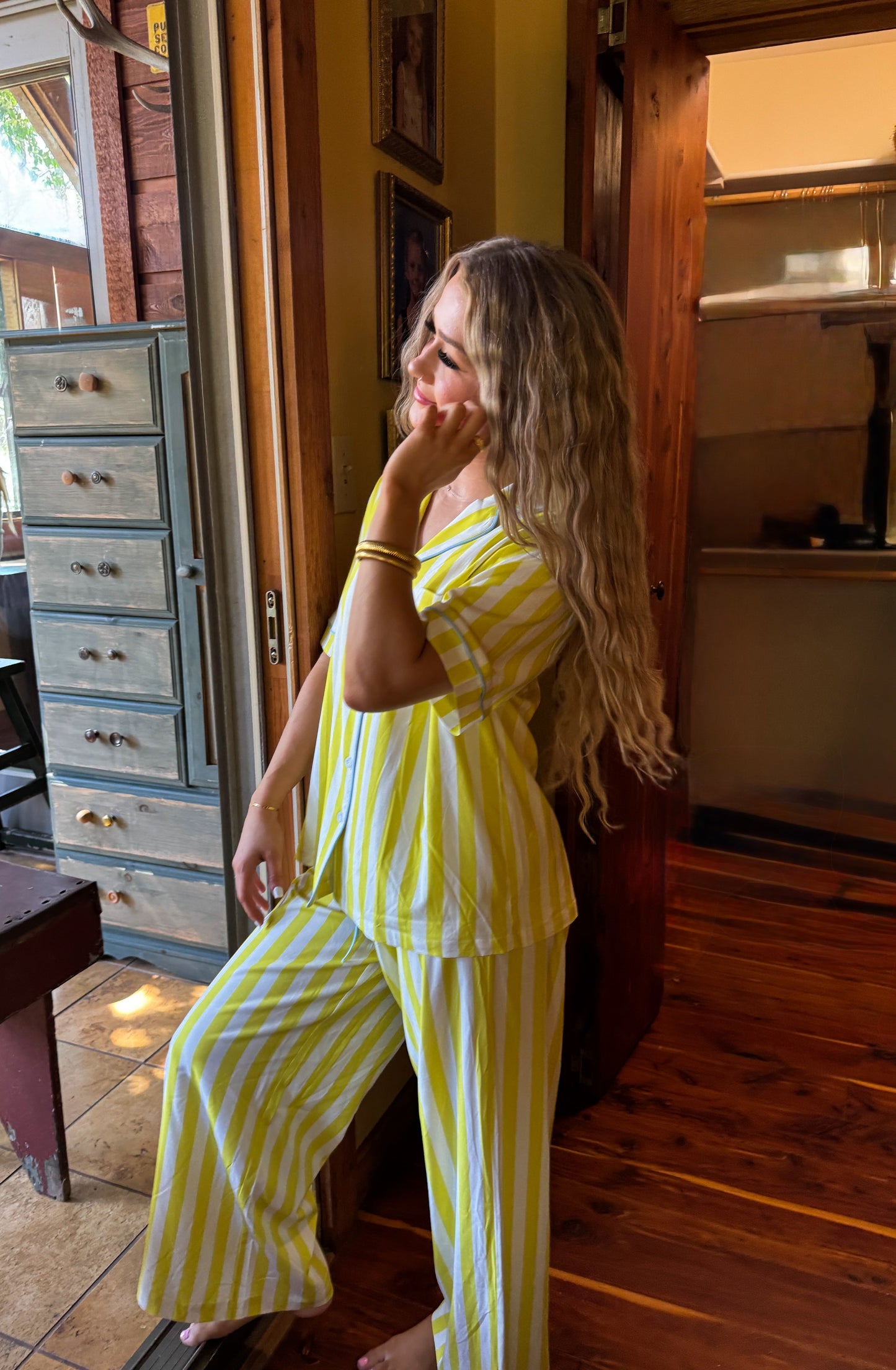PREORDER- SUNRISE & COFFEE LUXE PJ SET