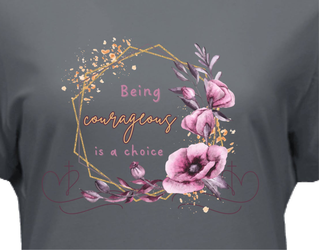 Being Courageous Is a Choice Ladies' Relaxed Jersey Short-Sleeve T-Shirt