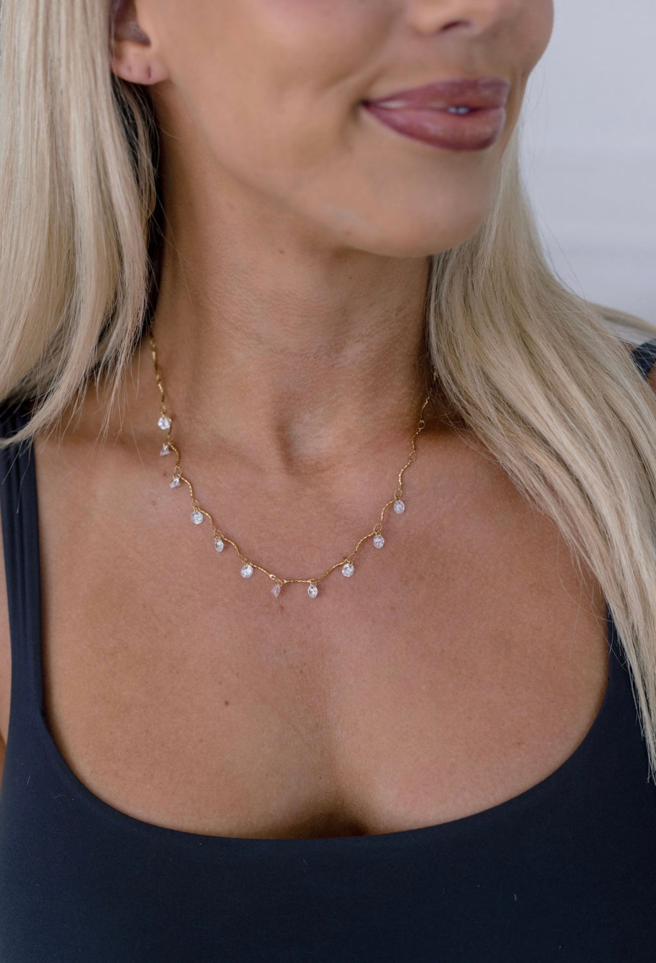 Tess Necklace Water Resistant 16 to 18 Inch Adjustable with Lifetime Warranty