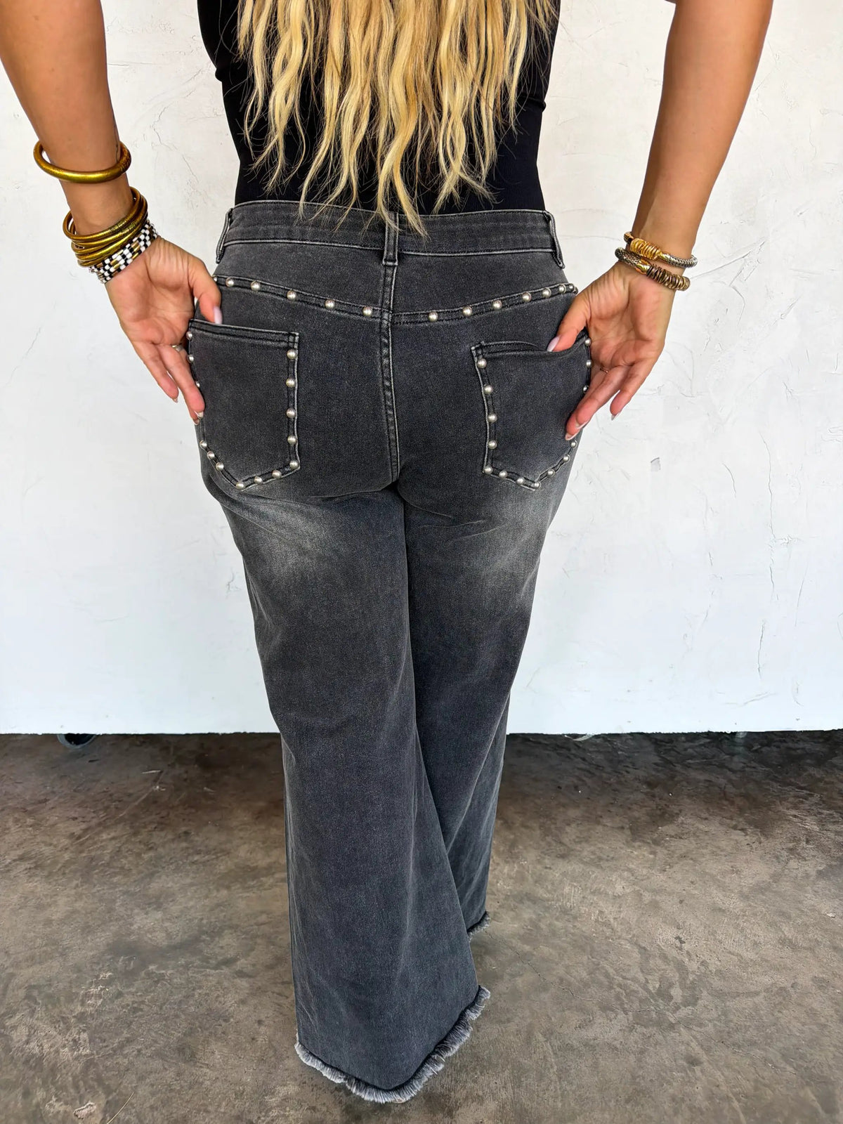 PREORDER- OFF THE GRID STUDDED JEANS by BLAKELEY