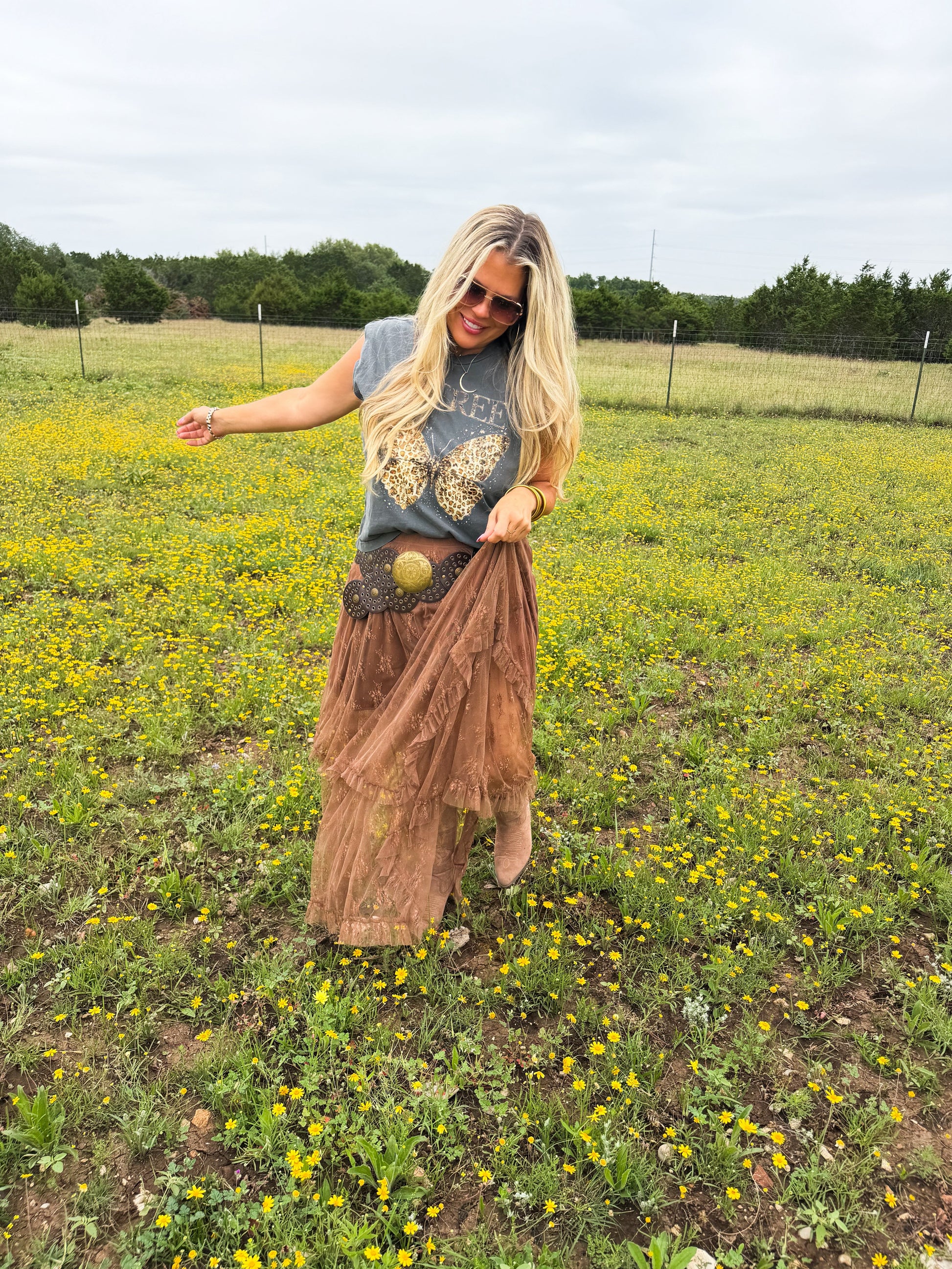 BE FREE BUTTERFLY TEE