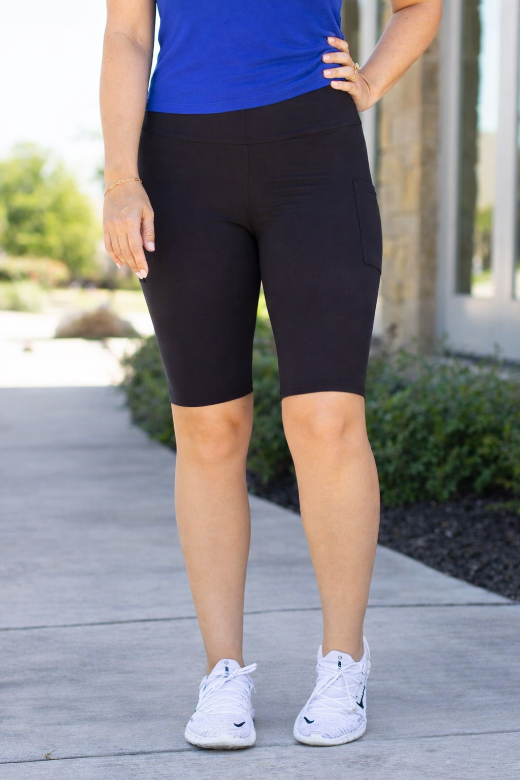 women’s workout biker shorts 9 inch length