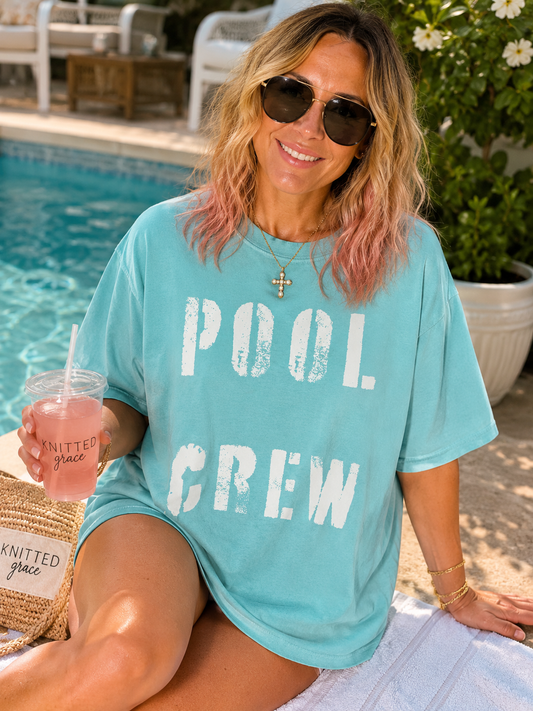 Pool Crew Unisex T Shirt by Knitted Grace Boutique