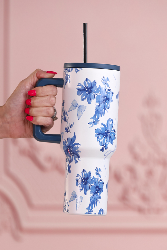 Blossom Floral Tumbler by Jess Lea
