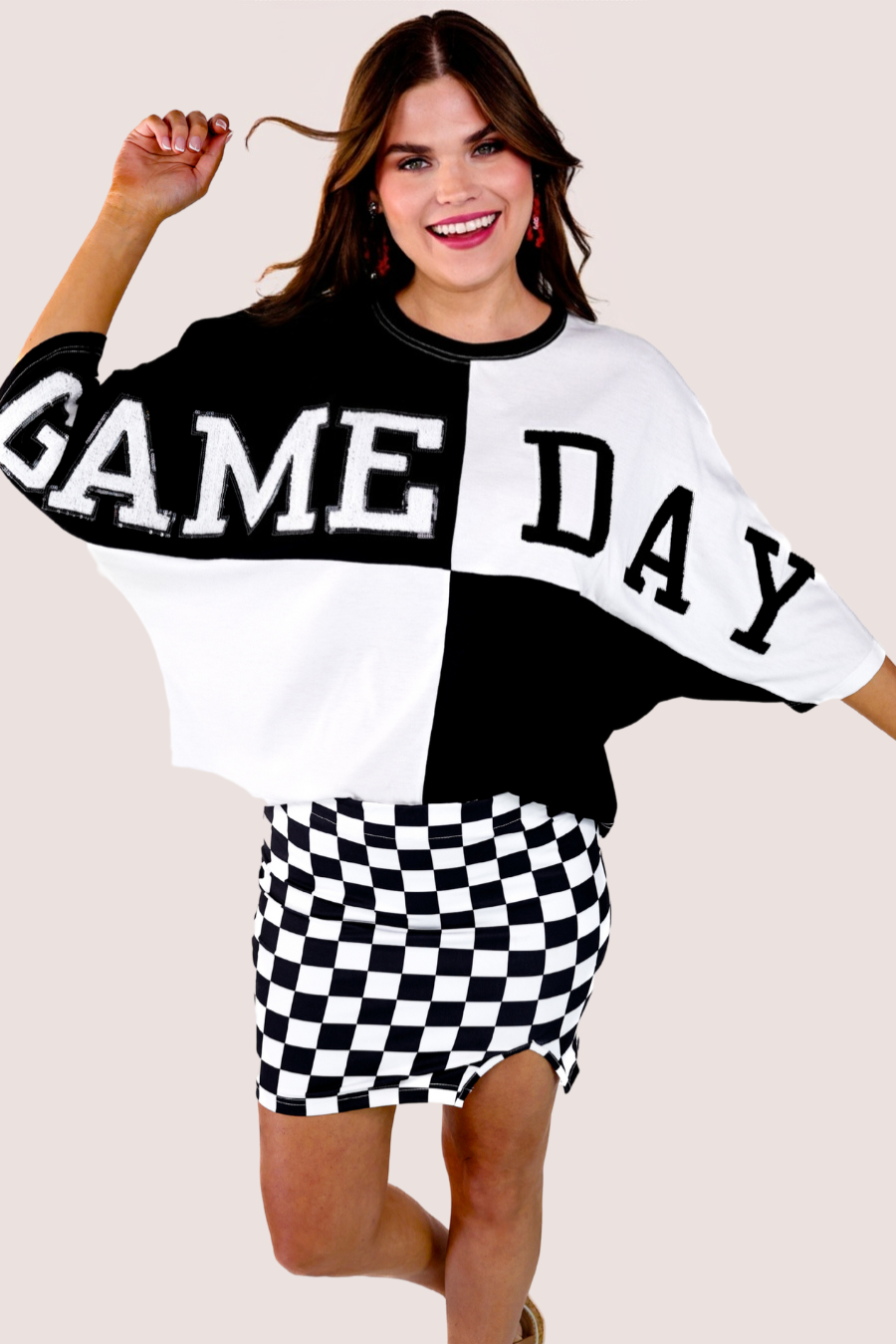 PREORDER- Huddle Up Color Block Top- Black by Jess Lea