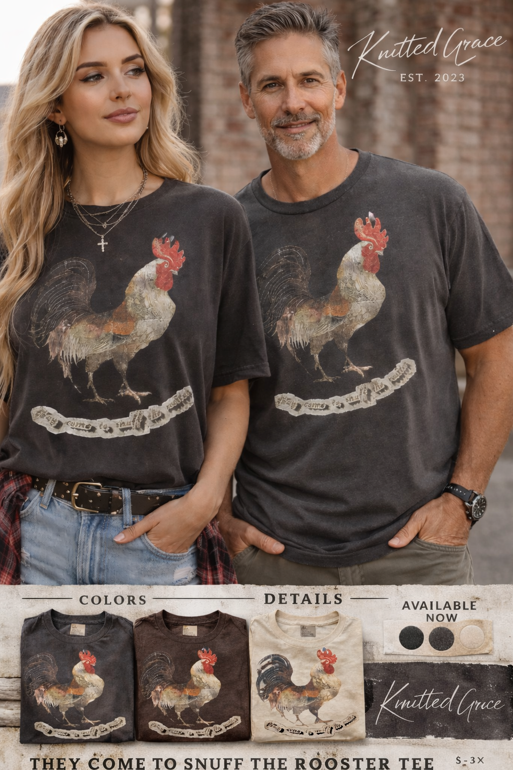 Rooster Tee (90s Grunge)