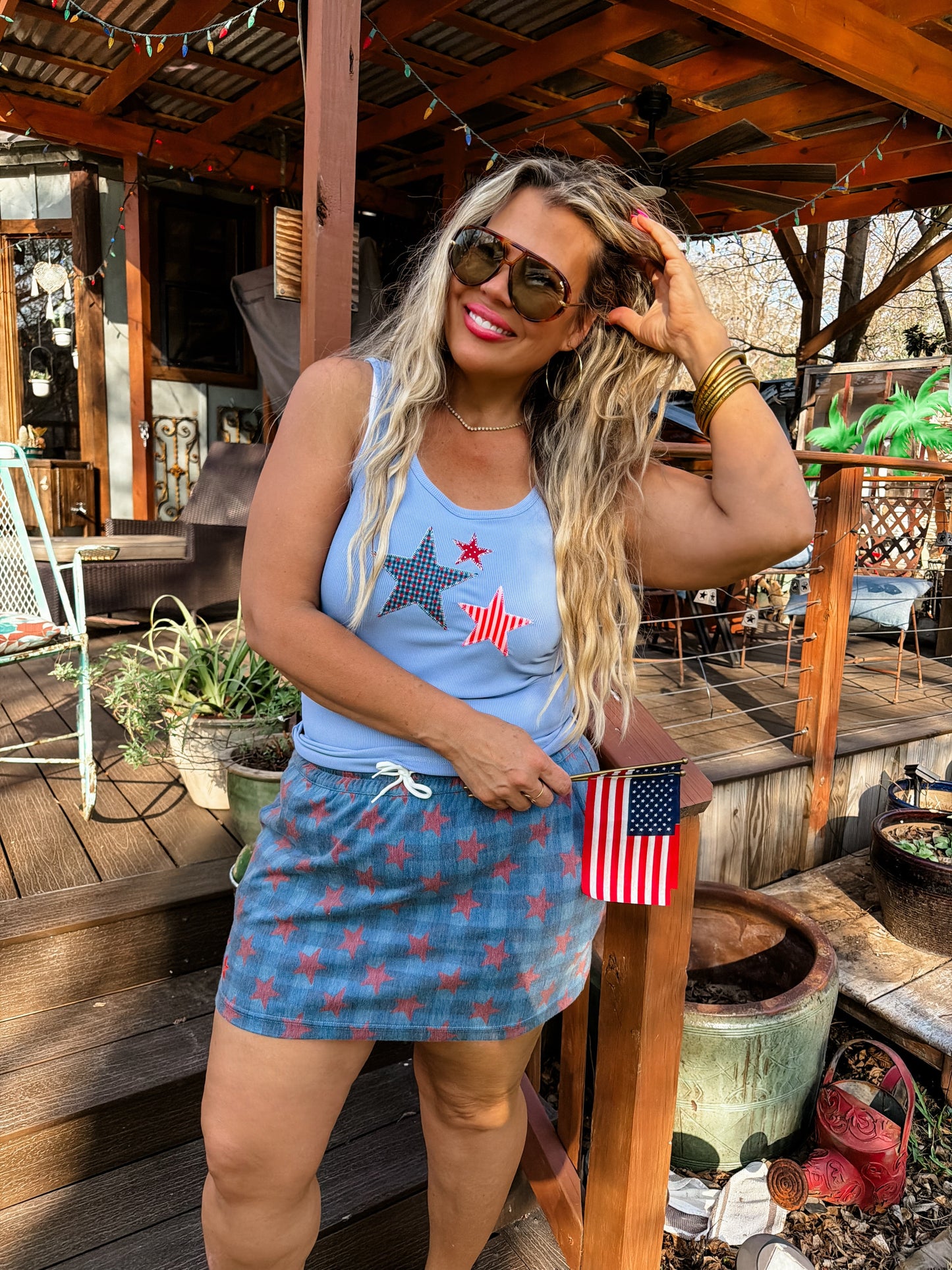 PREORDER- PRESLEY STRETCH DENIM SKIRT