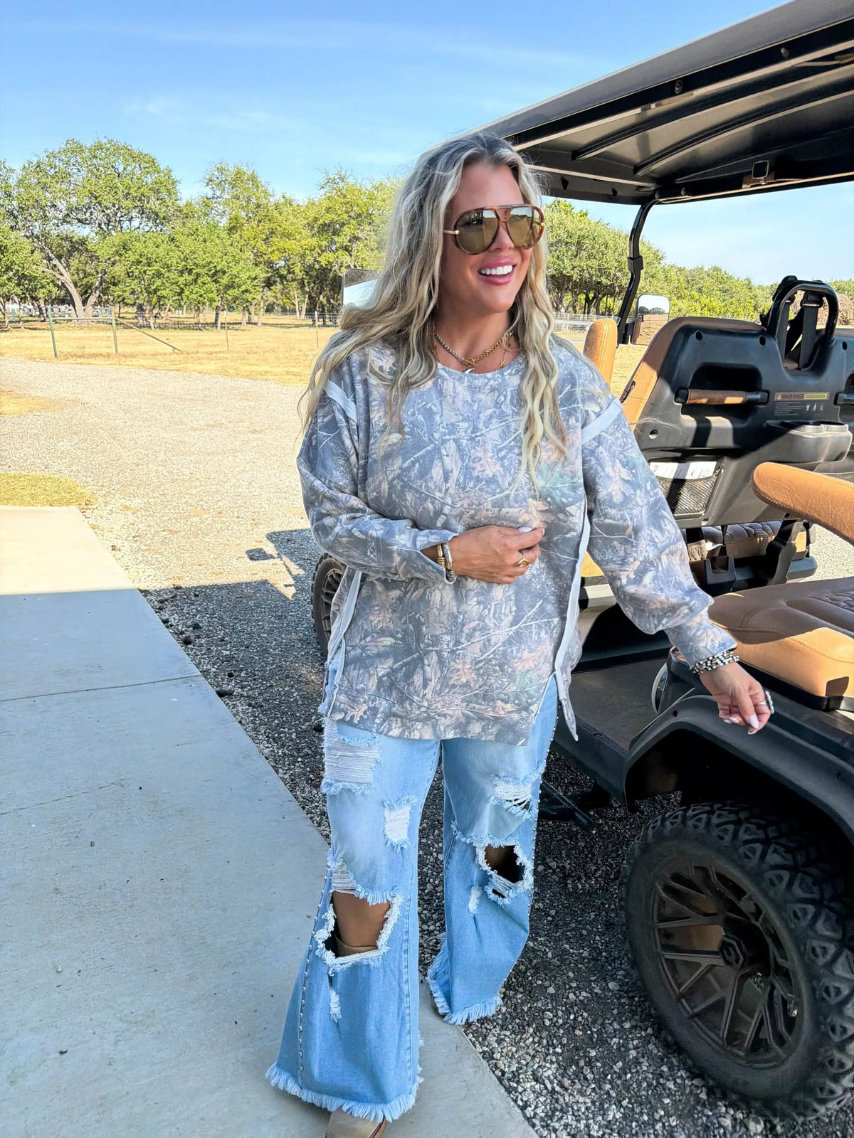 PREORDER- WANDER CAMO CLASSIC CREW PULLOVER by BLAKELEY