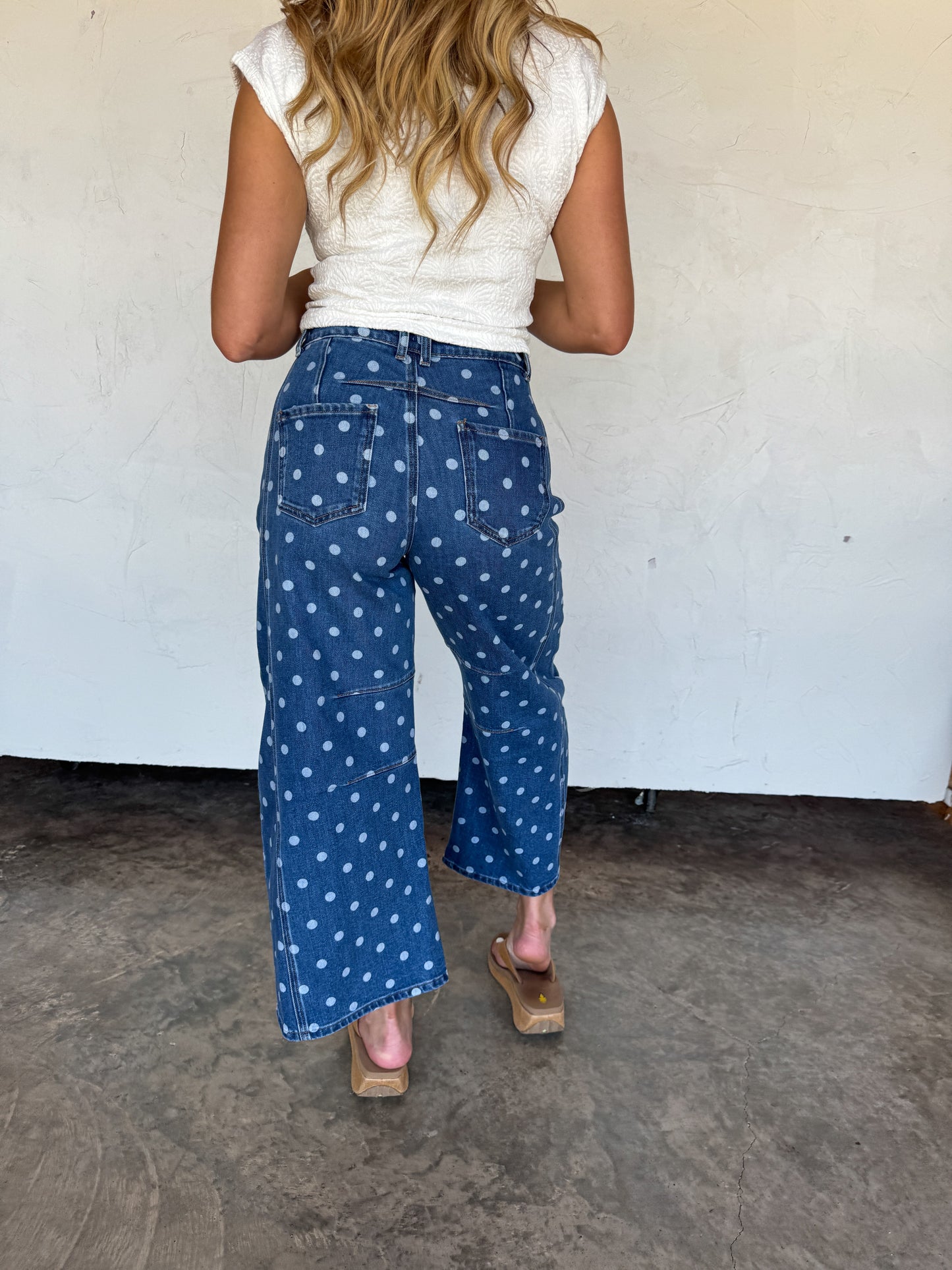 DARLING DOT BARREL JEANS by Blakeley