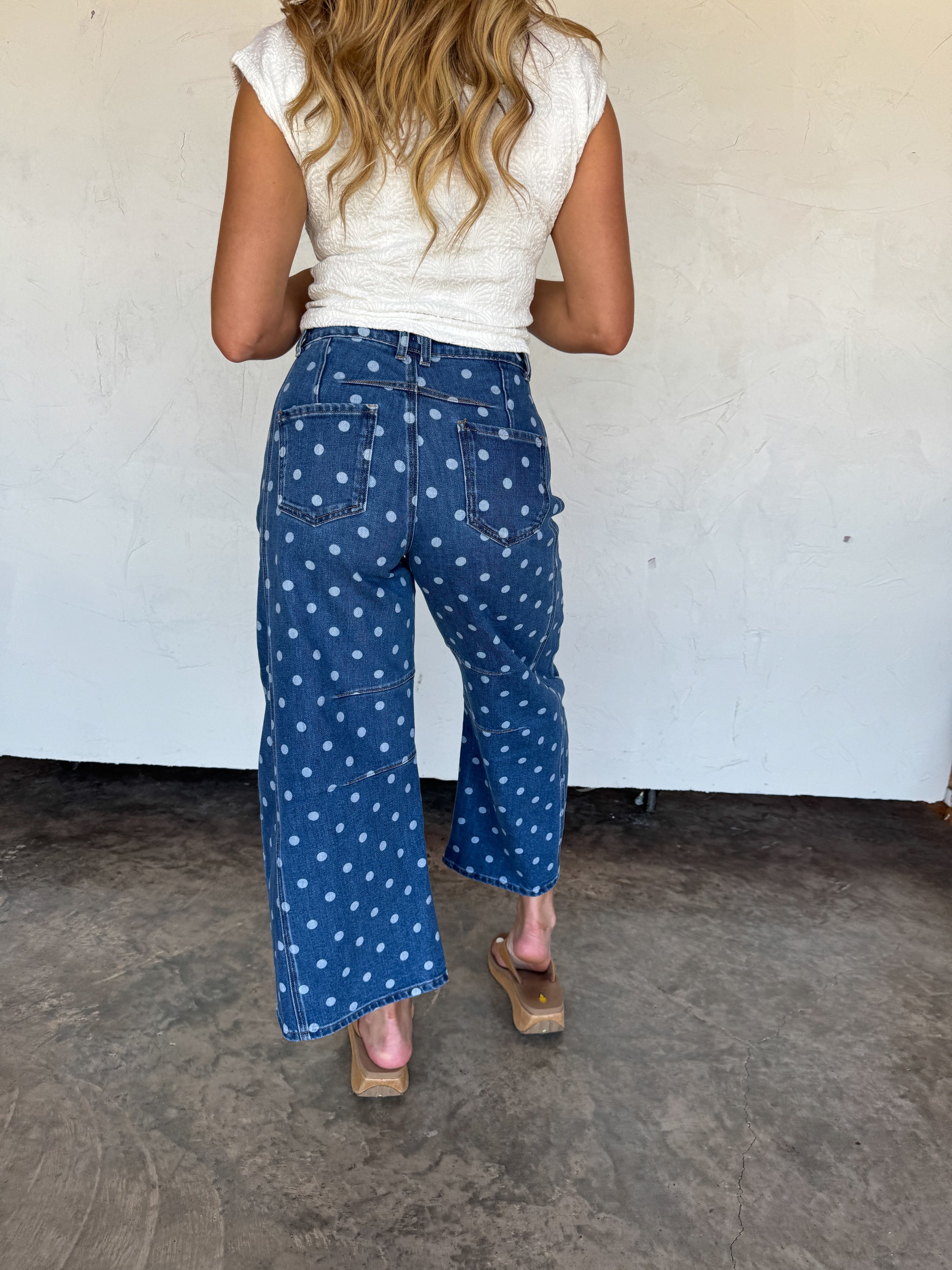 DARLING DOT BARREL JEANS by Blakeley