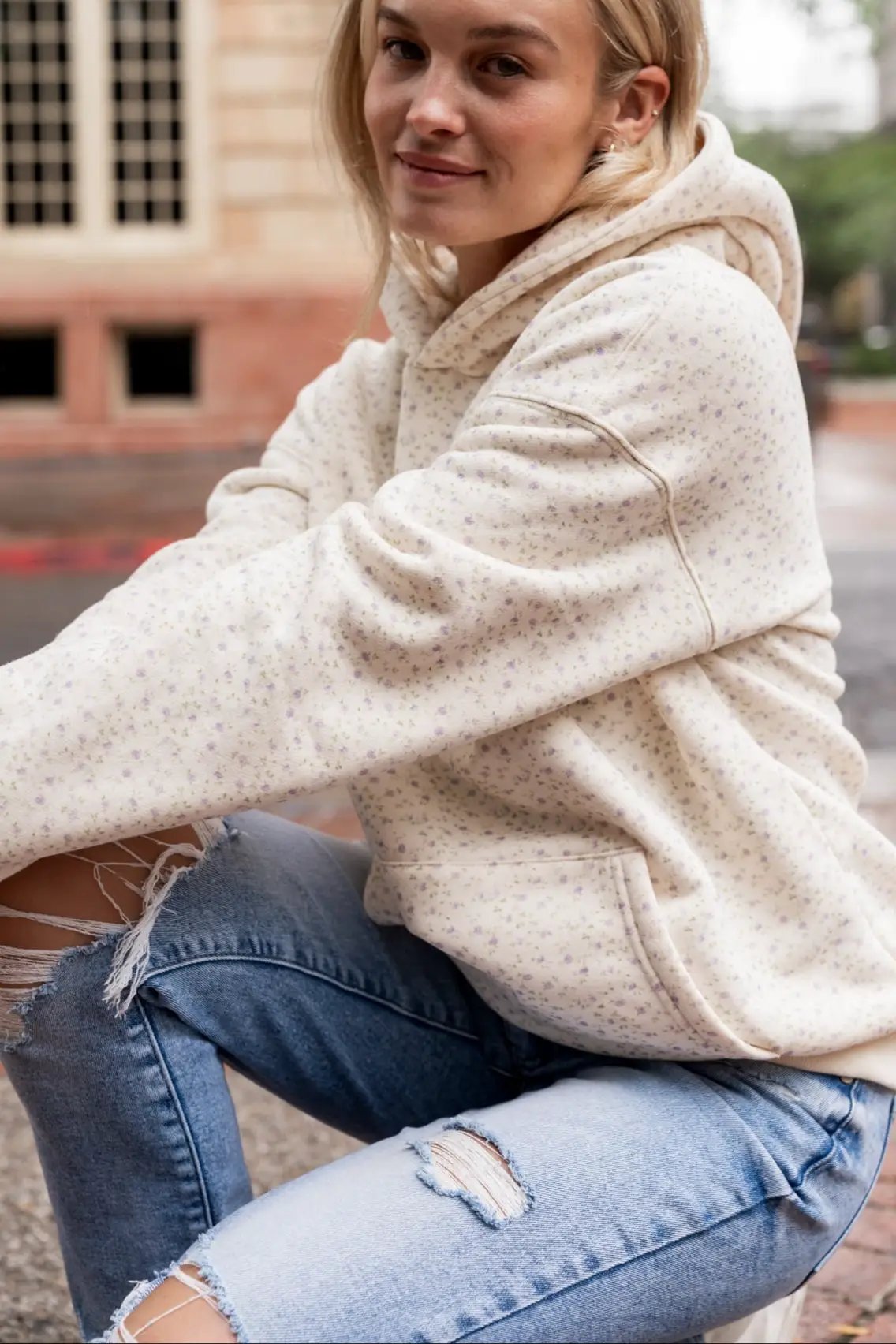 Comfort Zone Hoodie - Ditsy Darling by Ampersand Avenue