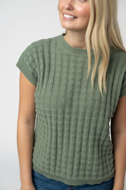 Kelly Knitted Top - Sage by Michelle Mae