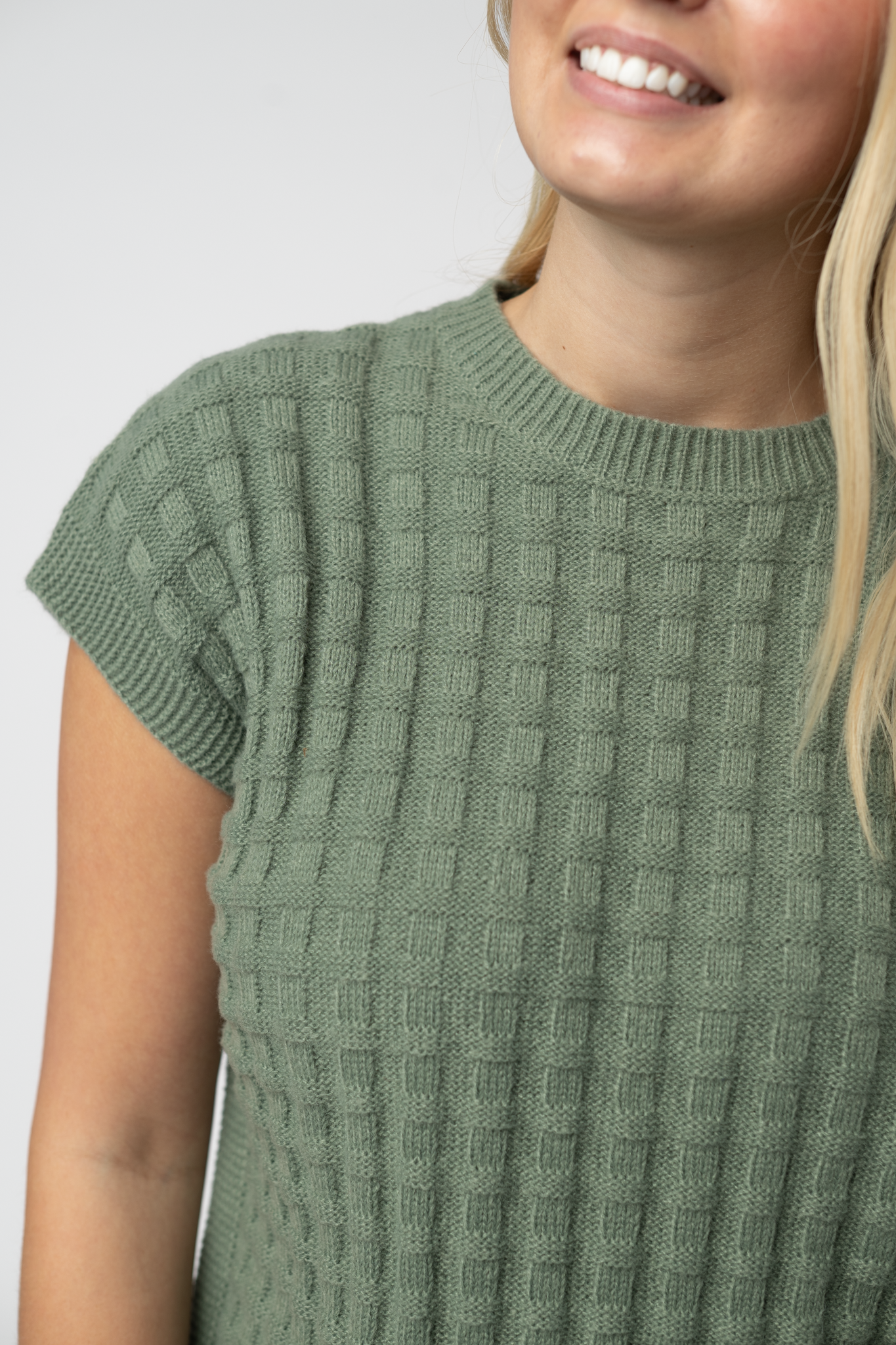 IN STOCK Kelly Knitted Top - Sage by Michelle Mae