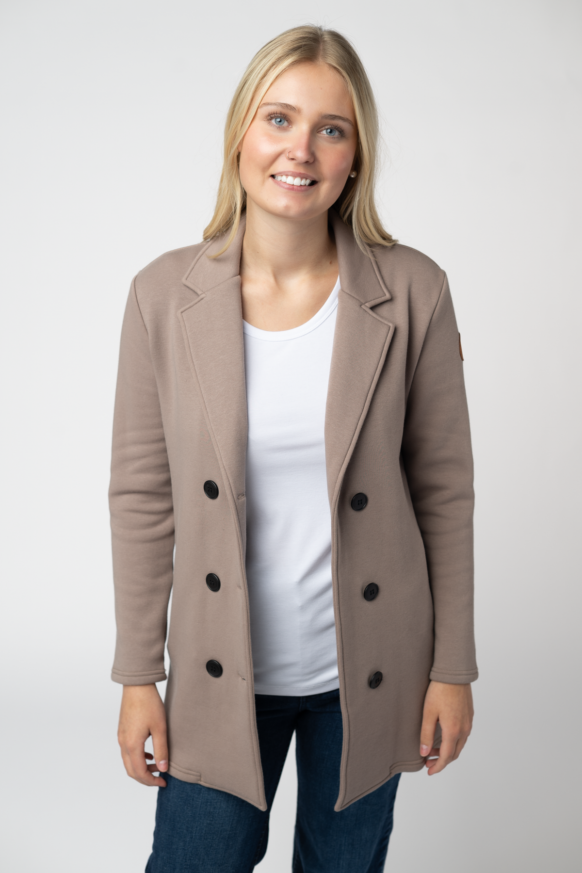 IN STOCK Scarlett Sweater Jacket - Mocha by Michelle Mae