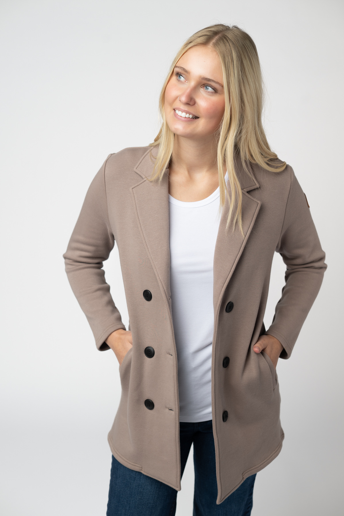 IN STOCK Scarlett Sweater Jacket - Mocha by Michelle Mae
