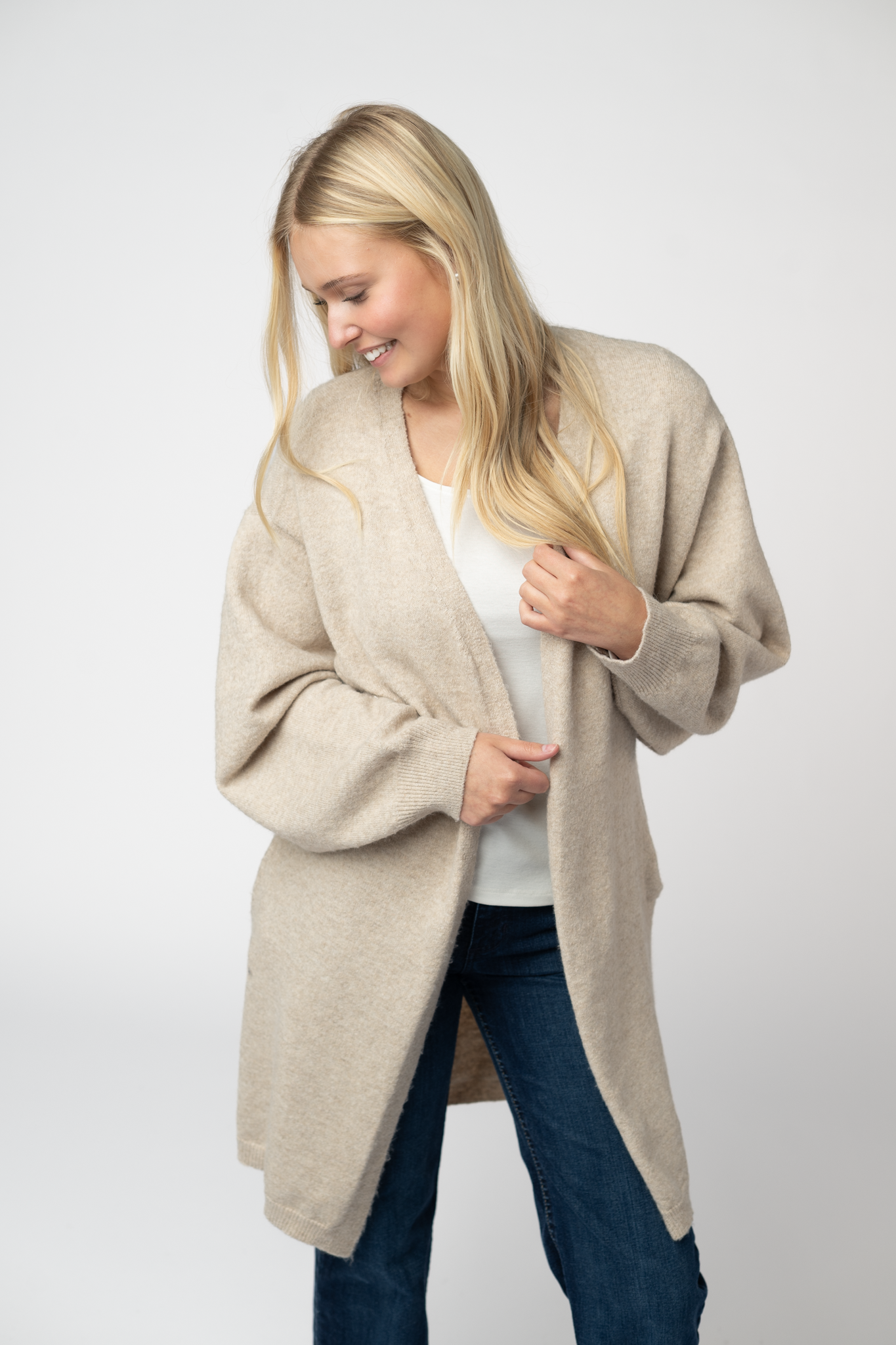 IN STOCK Cozy Cardigan - Tan by Michelle Mae