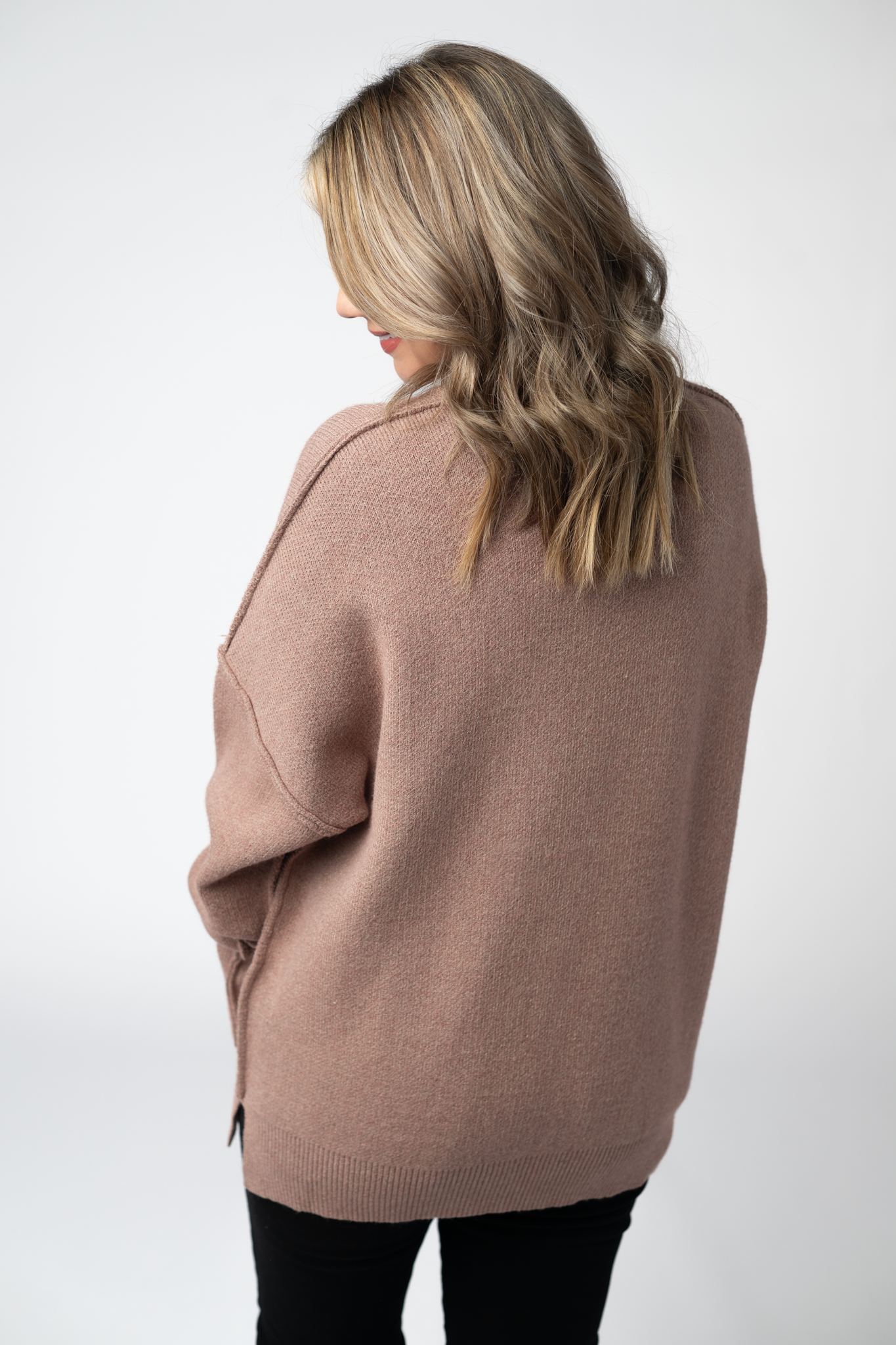 IN STOCK Aurora Cozy Sweater - Rose Gold by Michelle Mae