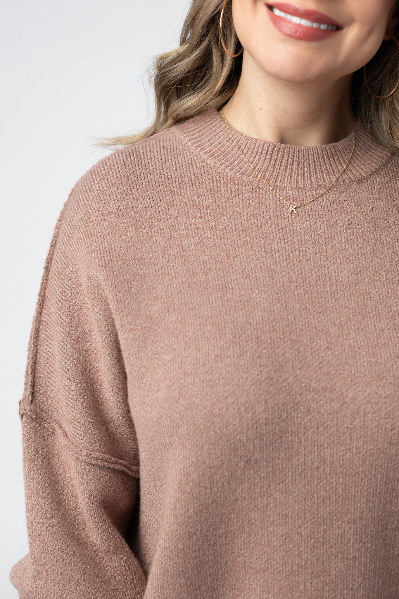 IN STOCK Aurora Cozy Sweater - Rose Gold by Michelle Mae